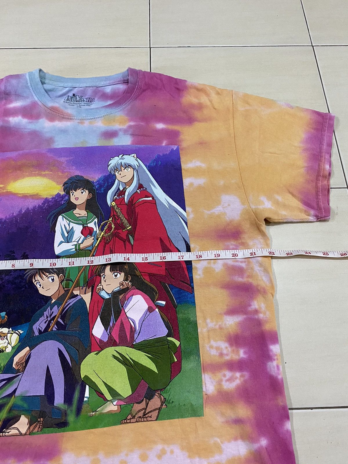 Cartoon Network Japanese Anime Inuyasha Tie Dye shirt Size US M / EU 48-50 / 2 - 5 Thumbnail