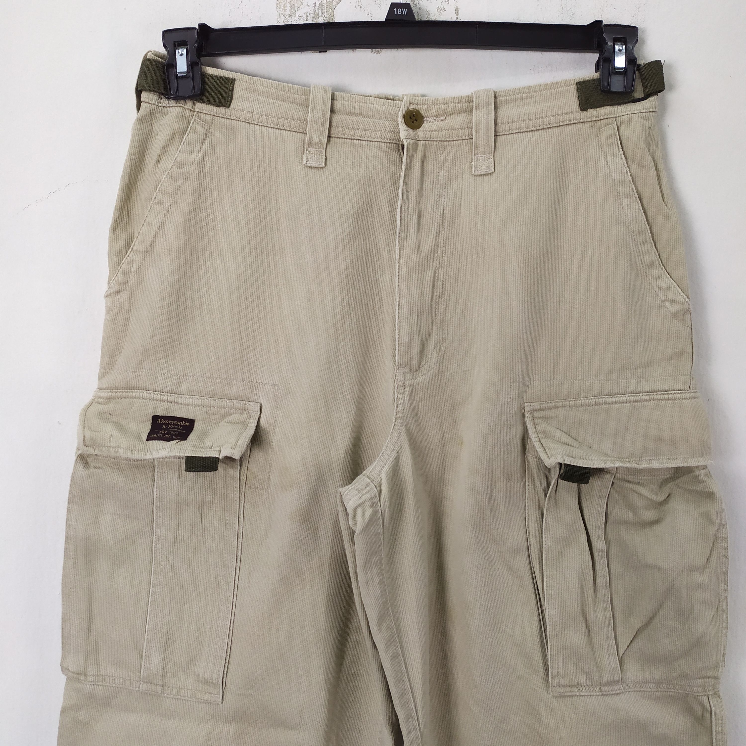 Abercrombie & Fitch VINTAGE BAGGY FADED CARGO PANTS Size US 32 / EU 48 - 4 Thumbnail