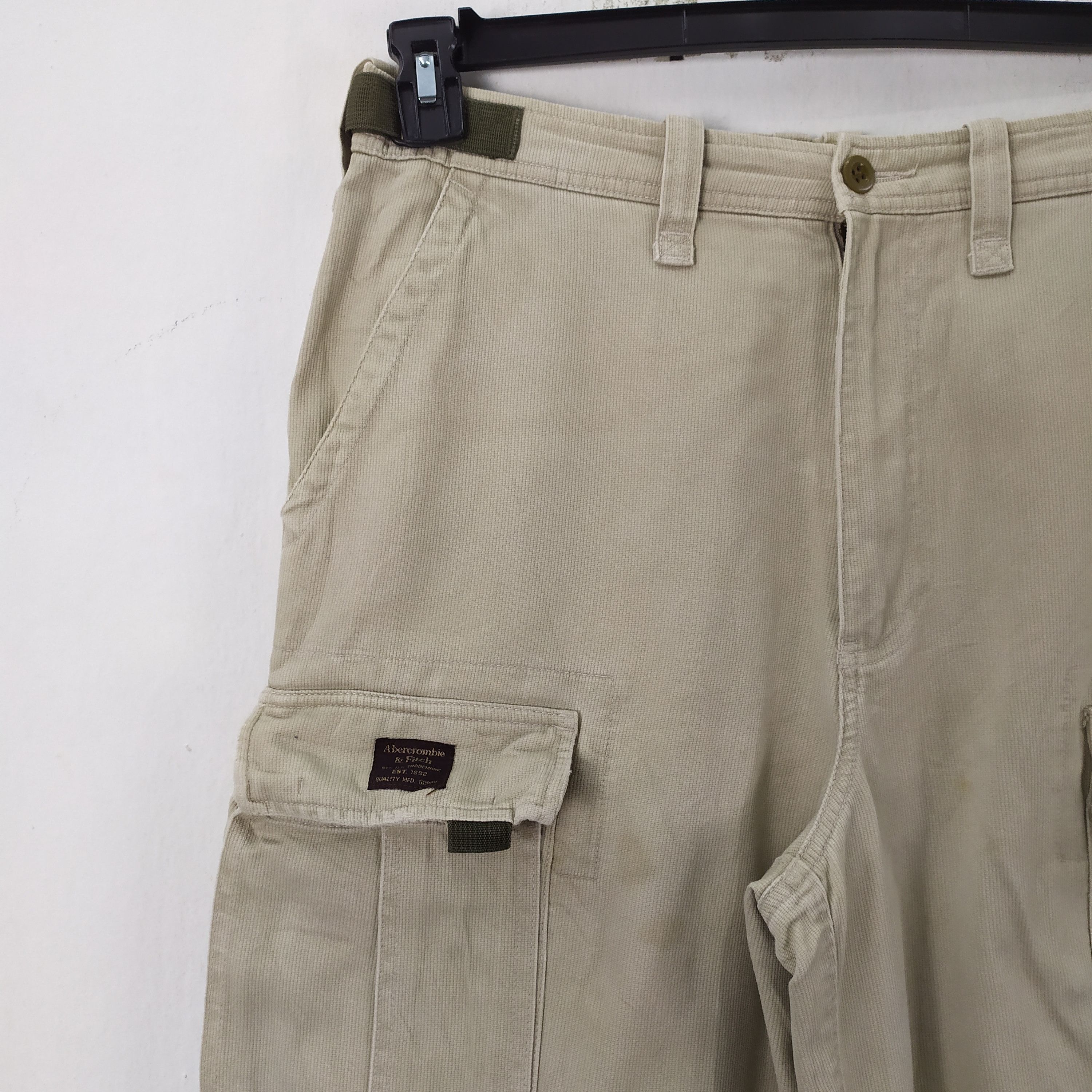 Abercrombie & Fitch VINTAGE BAGGY FADED CARGO PANTS Size US 32 / EU 48 - 3 Thumbnail