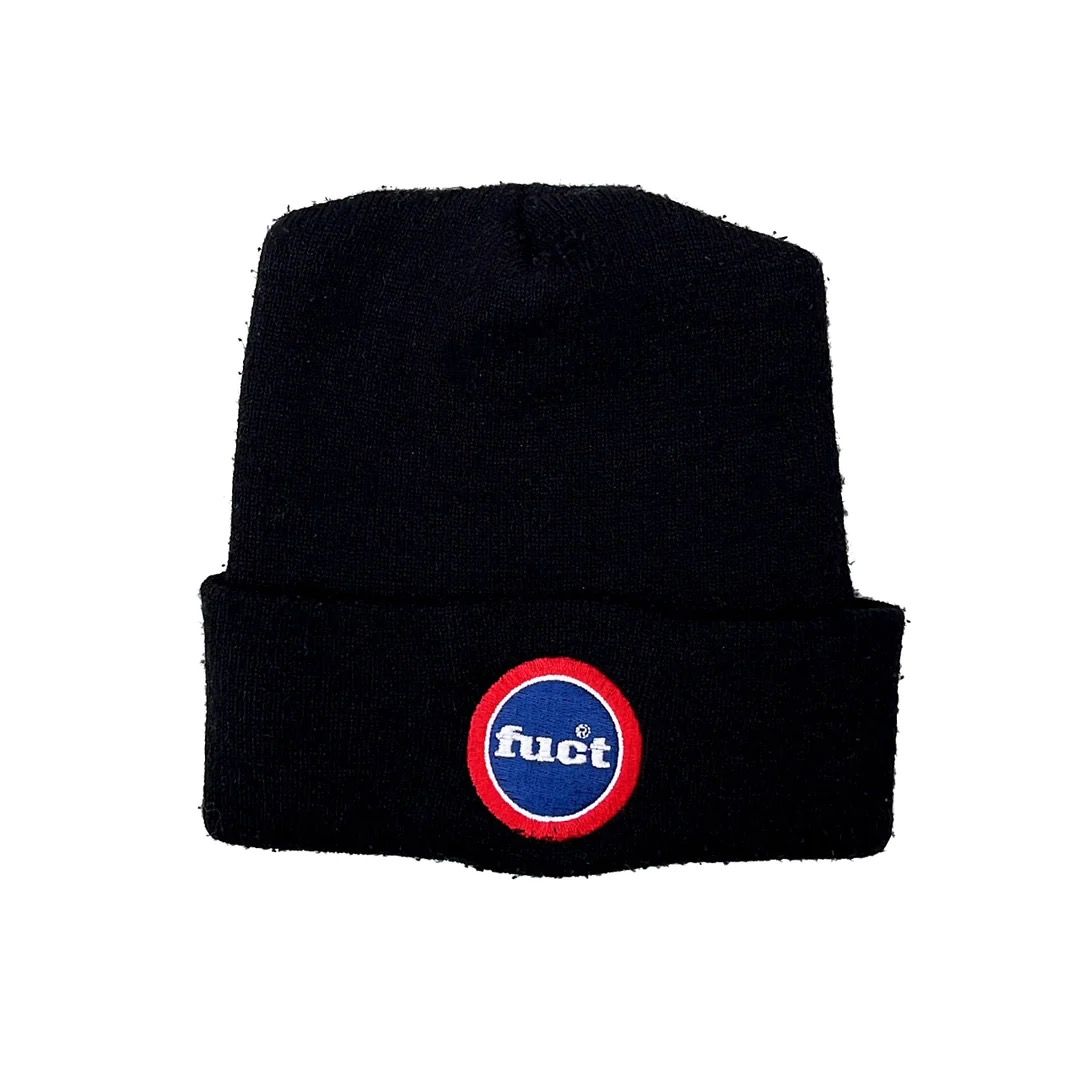 Pre-owned Fuct X Vintage Fuct 90's Vintage Logo Streetwear Beanie Usa In Black