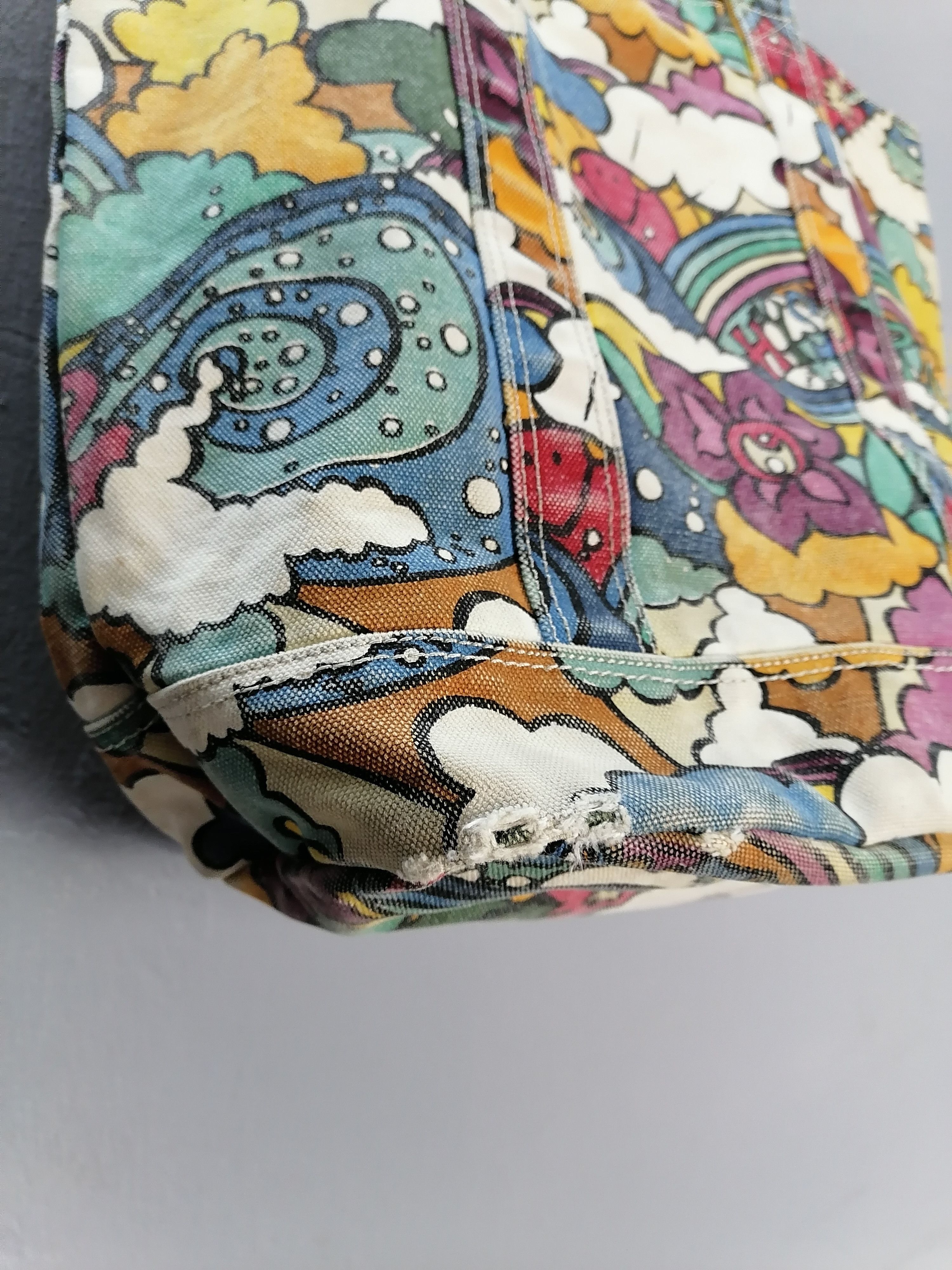 Hysteric Glamour × Japanese Brand Hysteric Glamour Rainbow Printed Duck Canvas Tote Bag Size ONE SIZE - 8 Thumbnail