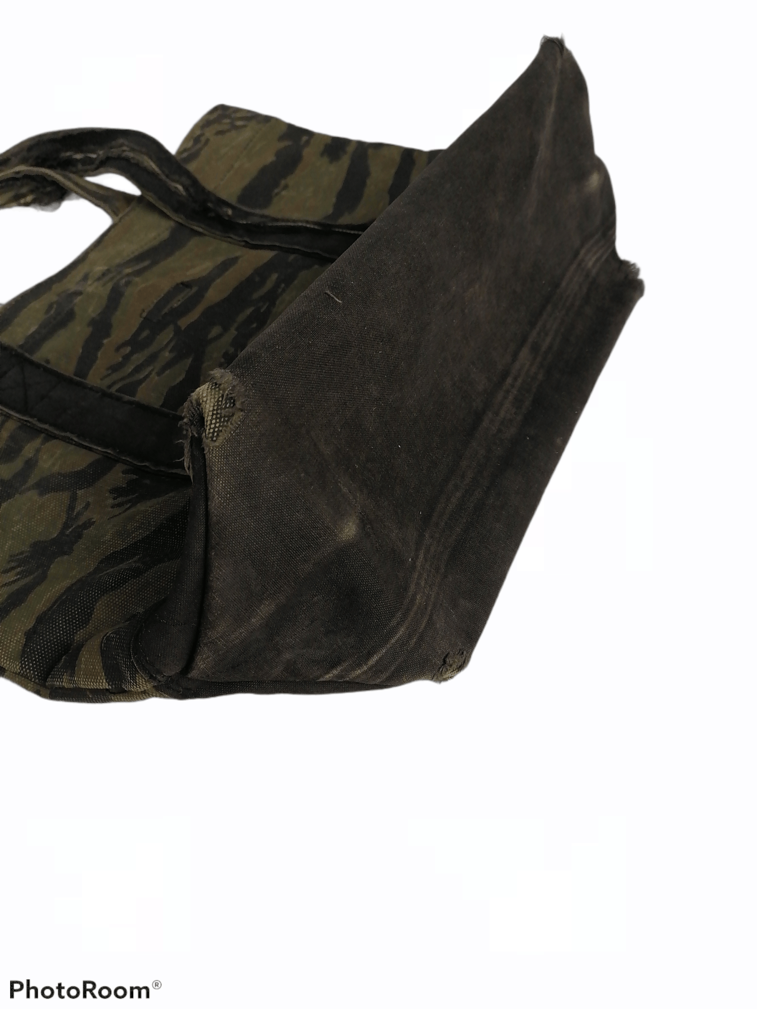 Hysteric Glamour × Japanese Brand Hysteric Glamour Trashed Tiger Stripe Duck Canvas Tote Bag Size ONE SIZE - 11 Thumbnail