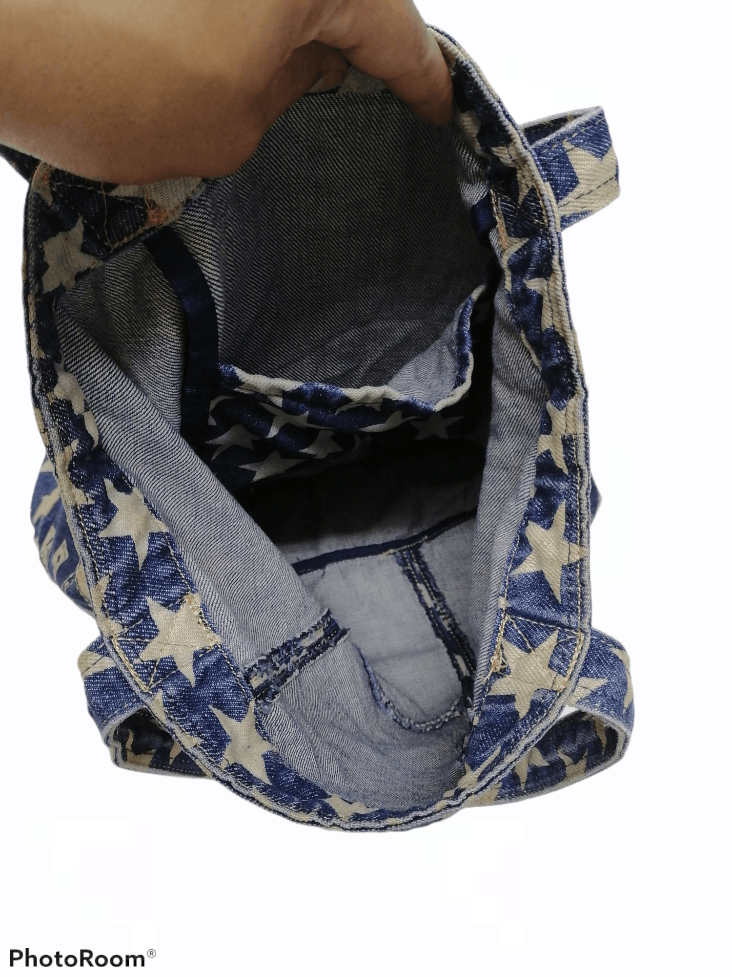 Hysteric Glamour × Japanese Brand Hysteric Glamour Allover Printed Patch Denim Tote Bag Size ONE SIZE - 5 Thumbnail