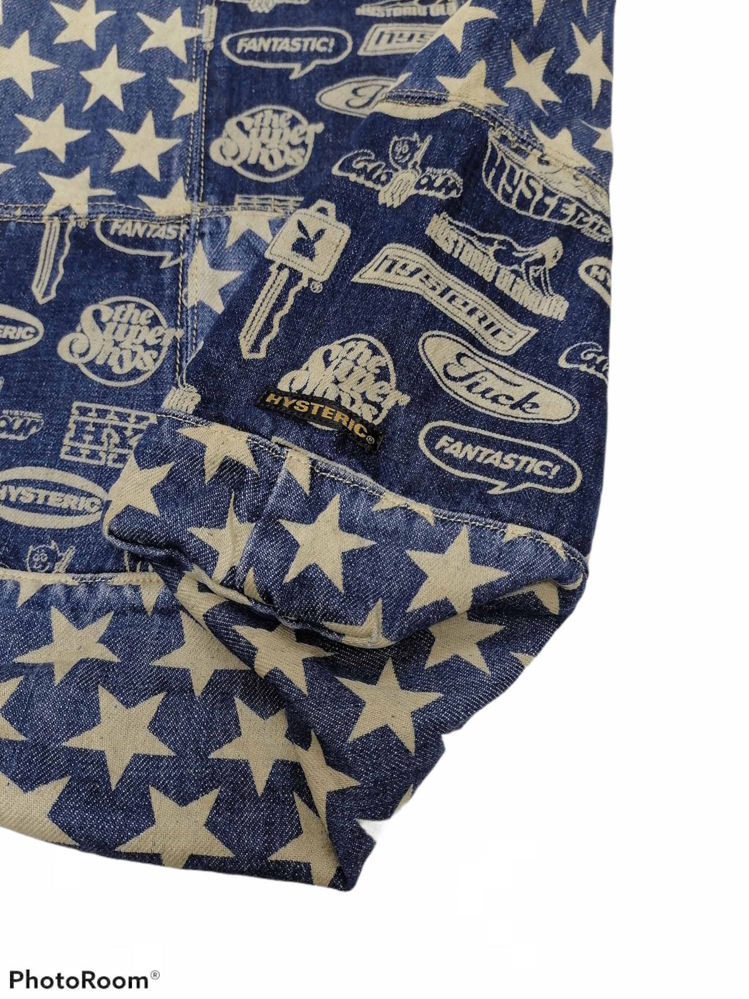 Hysteric Glamour × Japanese Brand Hysteric Glamour Allover Printed Patch Denim Tote Bag Size ONE SIZE - 3 Thumbnail