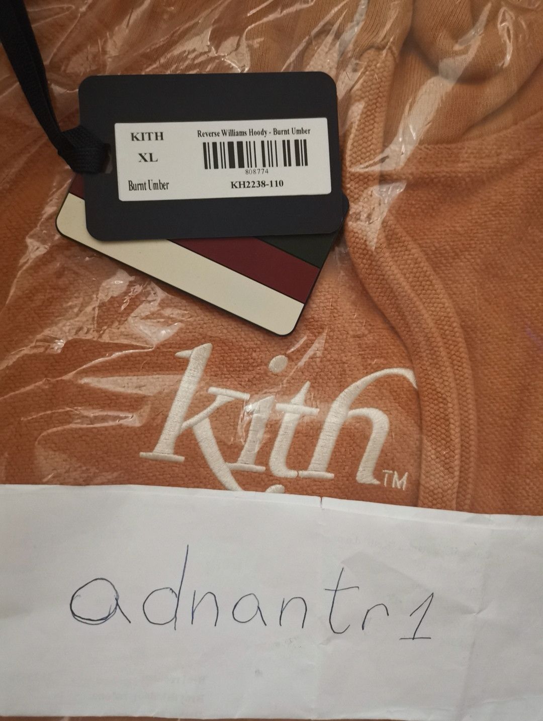 Kith Kith Reverse Williams Hoodie - Burnt Umber Size US XL / EU 56 / 4 - 3 Thumbnail