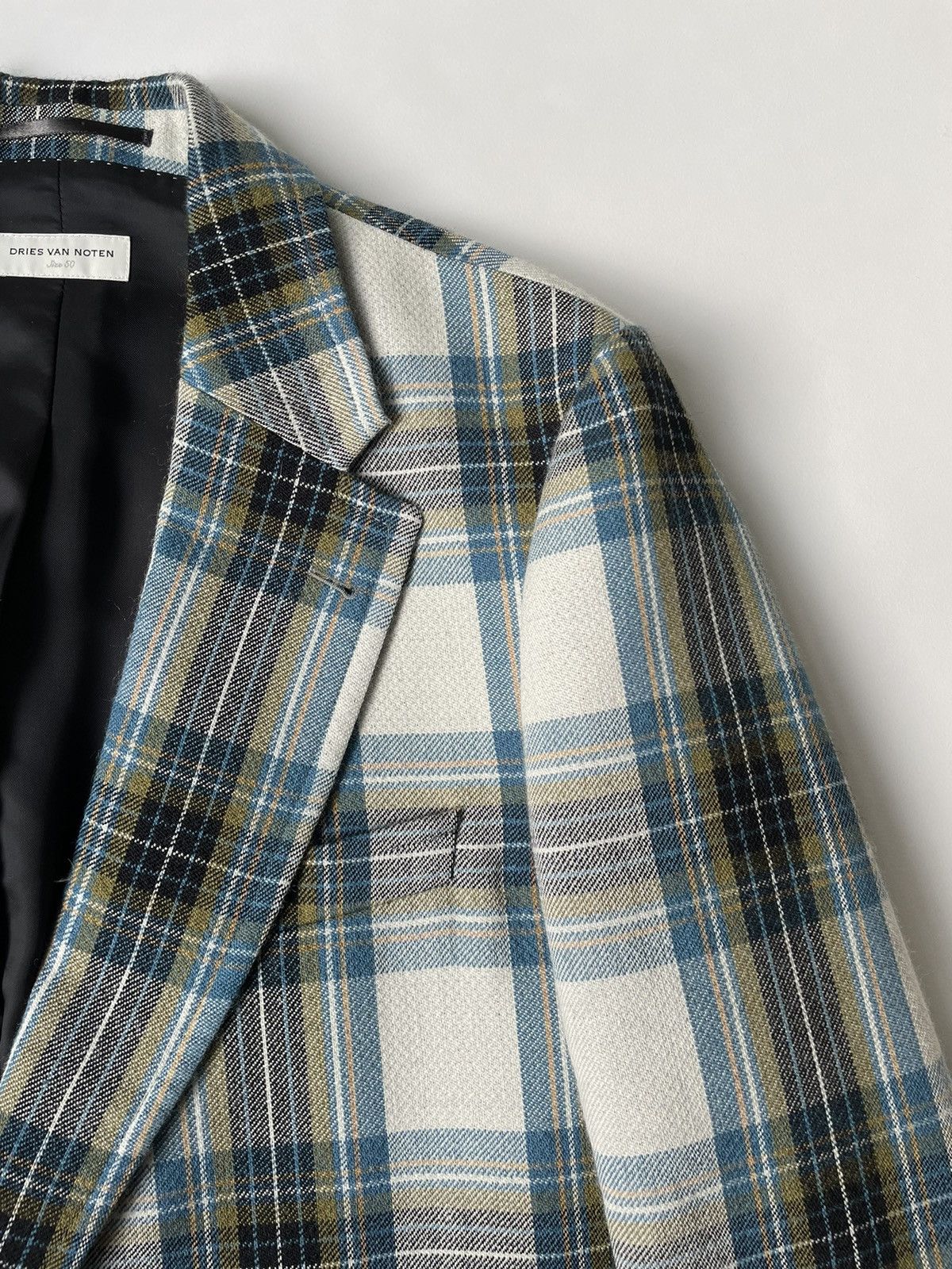 Dries Van Noten Boxy Check Wool Overcoat Size US L / EU 52-54 / 3 - 7 Thumbnail