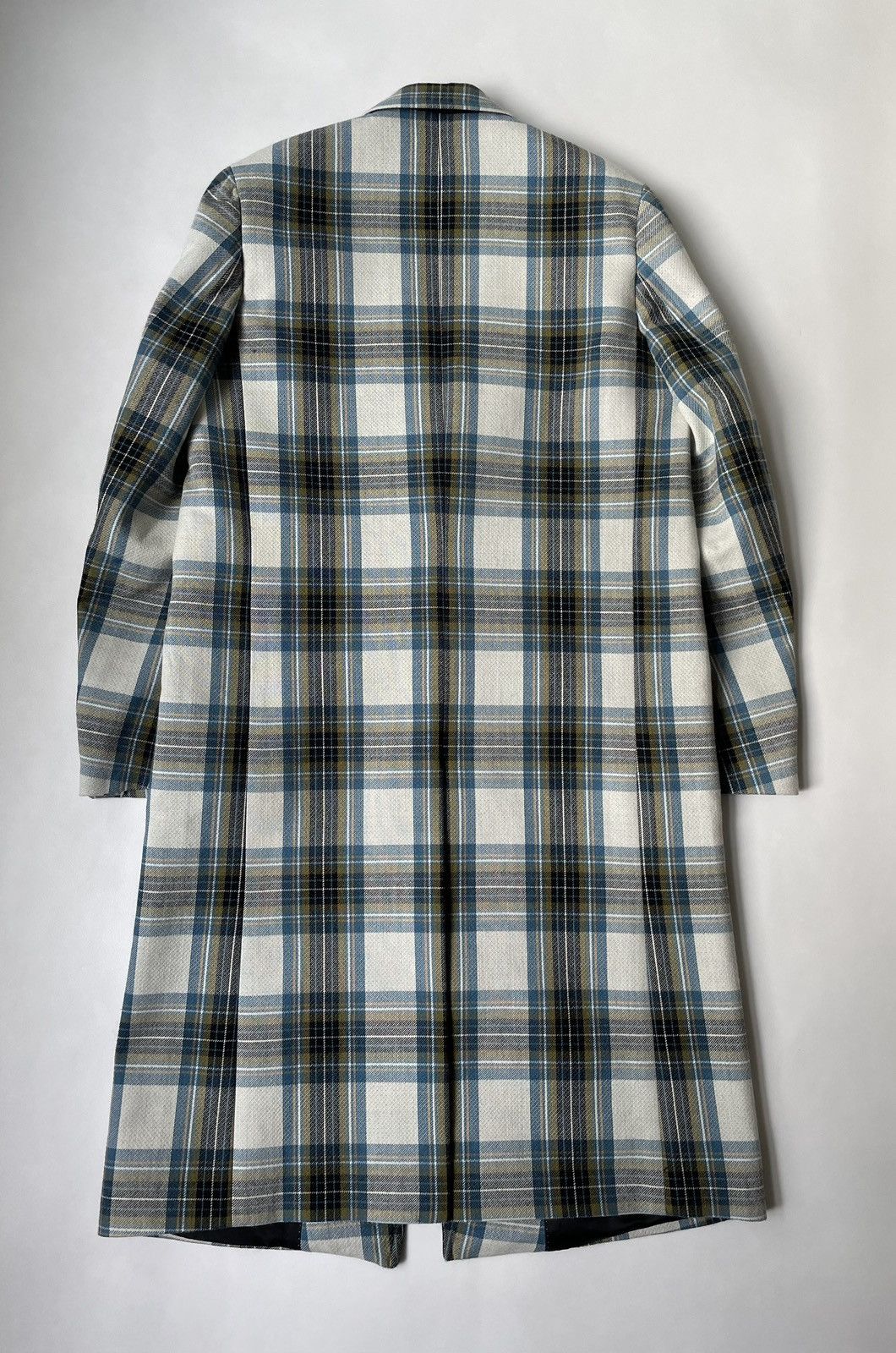 Dries Van Noten Boxy Check Wool Overcoat Size US L / EU 52-54 / 3 - 15 Thumbnail