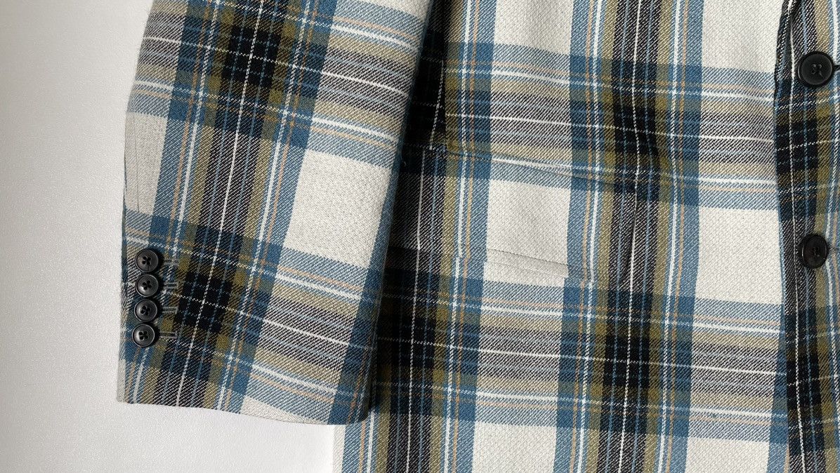 Dries Van Noten Boxy Check Wool Overcoat Size US L / EU 52-54 / 3 - 10 Thumbnail