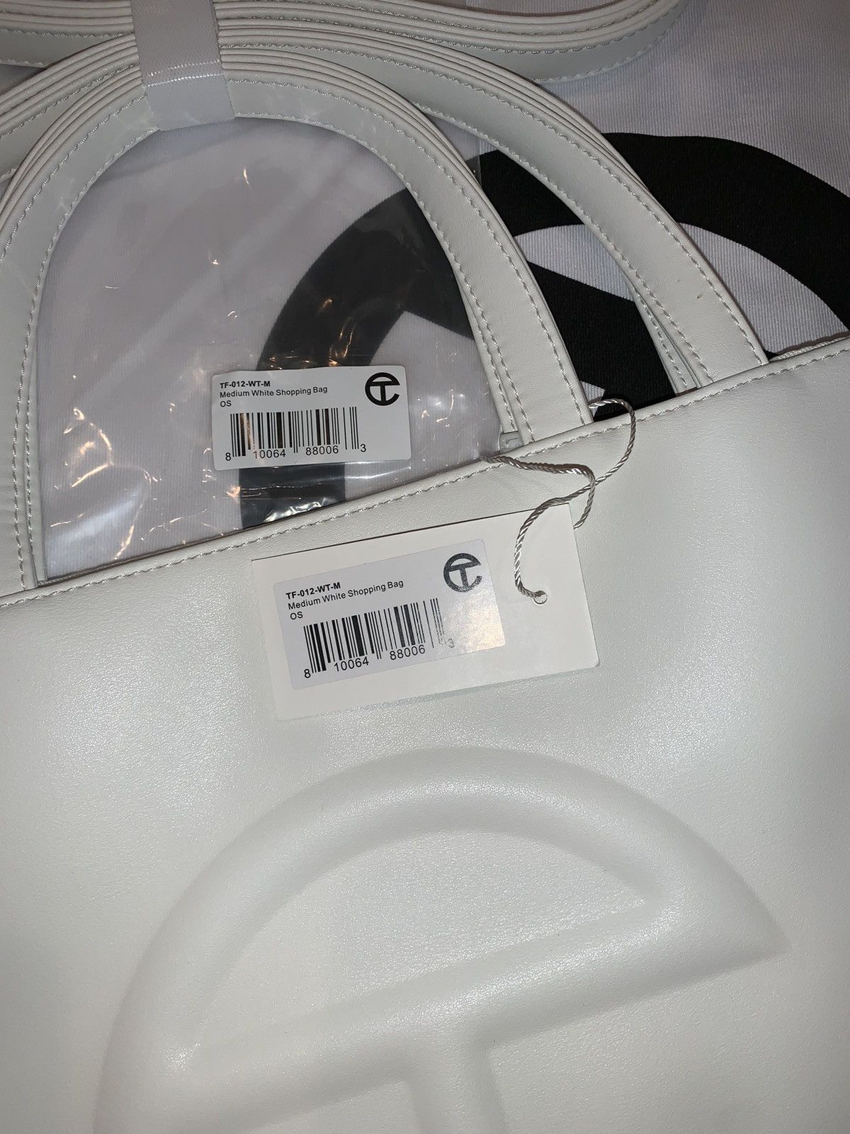 Telfar Telfar White Medium Shopping Bag Size ONE SIZE - 3 Thumbnail