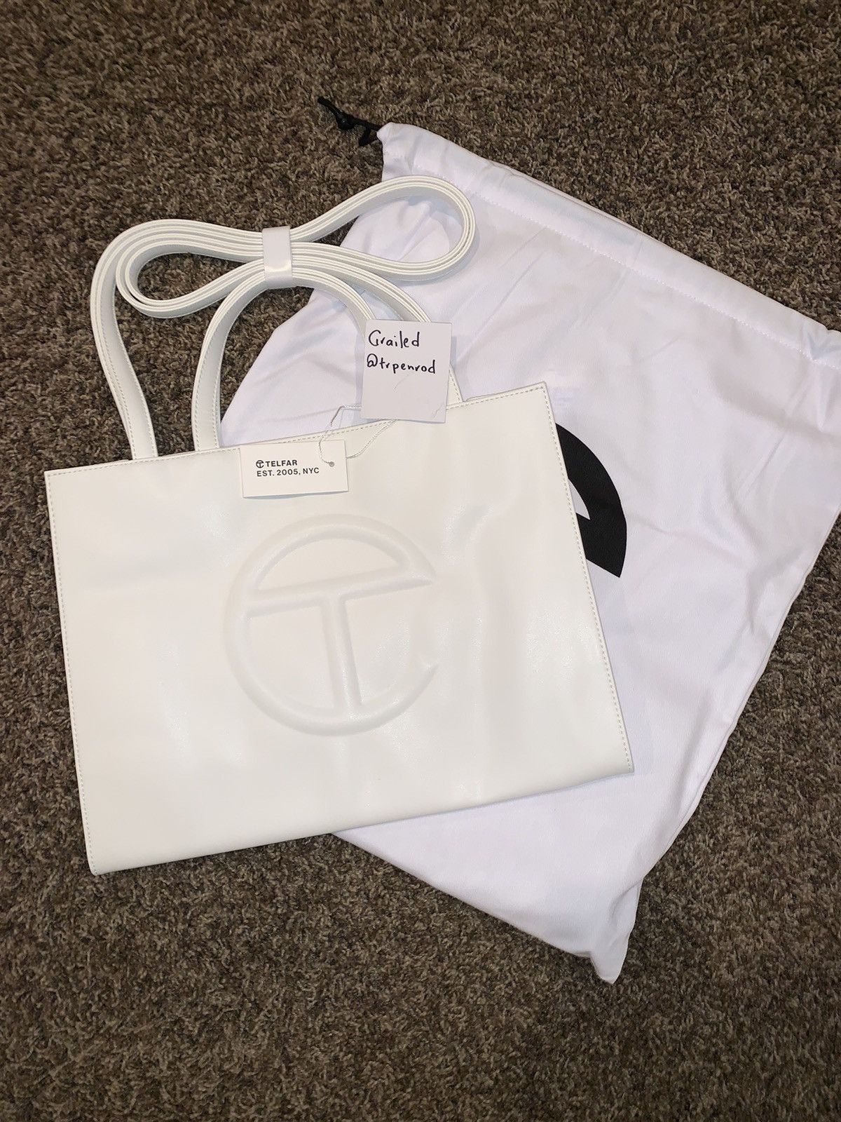 Telfar Telfar White Medium Shopping Bag Size ONE SIZE - 2 Thumbnail