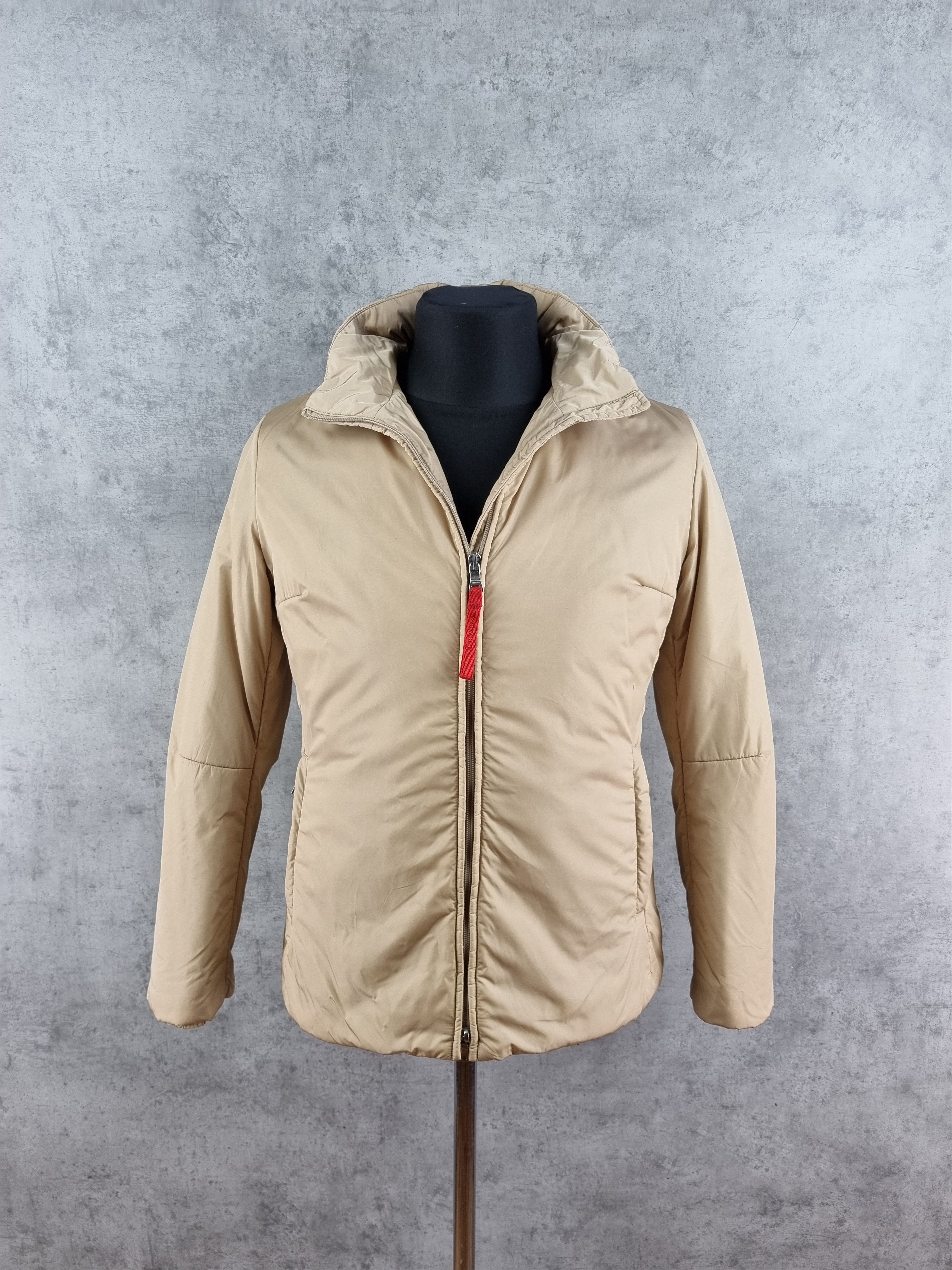 Prada 90s PRADA Gold Nylon Soft Fabrics Vintage Jacket Size M / US 6-8 / IT 42-44 - 1 Thumbnail