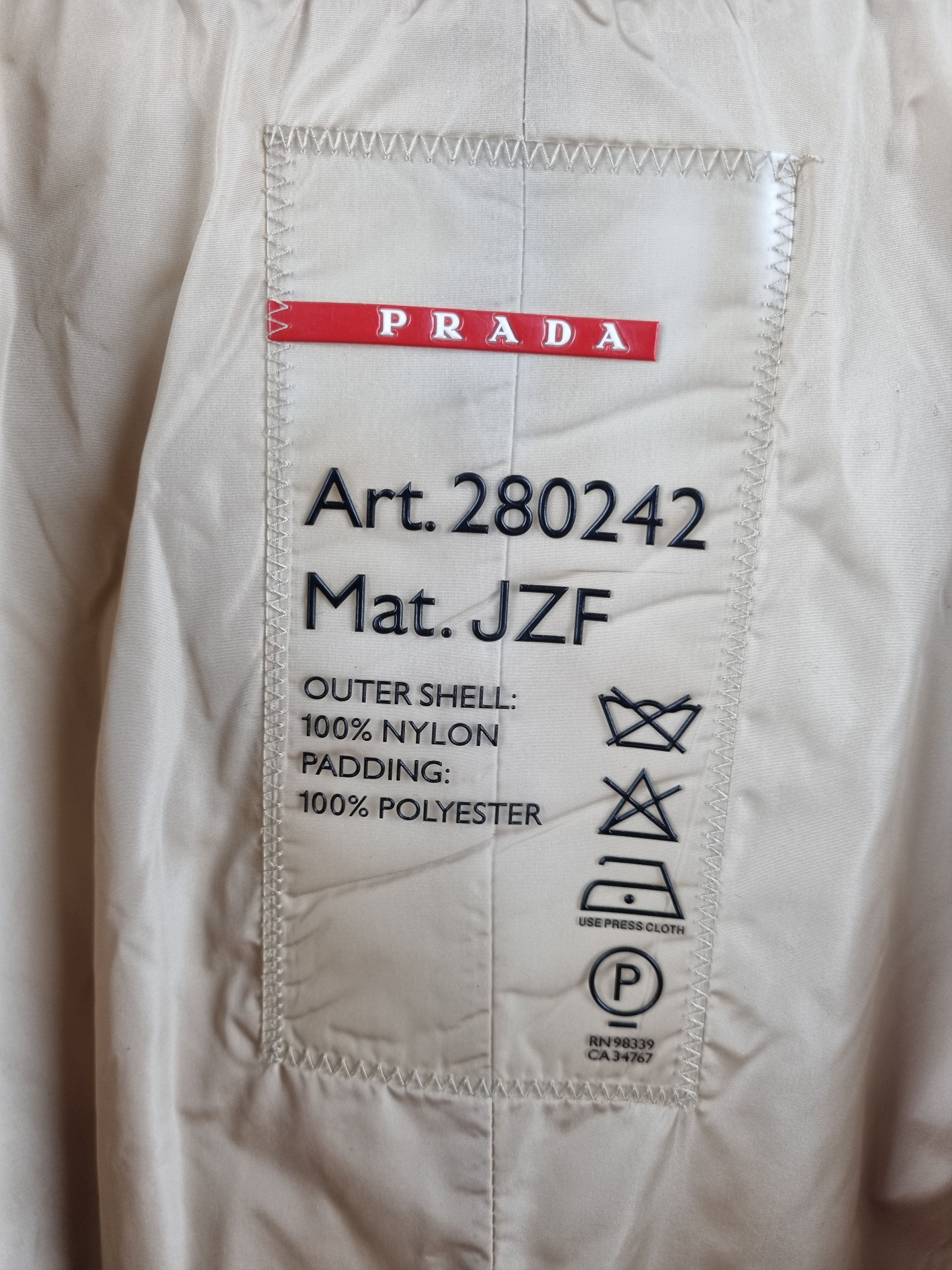 Prada 90s PRADA Gold Nylon Soft Fabrics Vintage Jacket Size M / US 6-8 / IT 42-44 - 10 Thumbnail