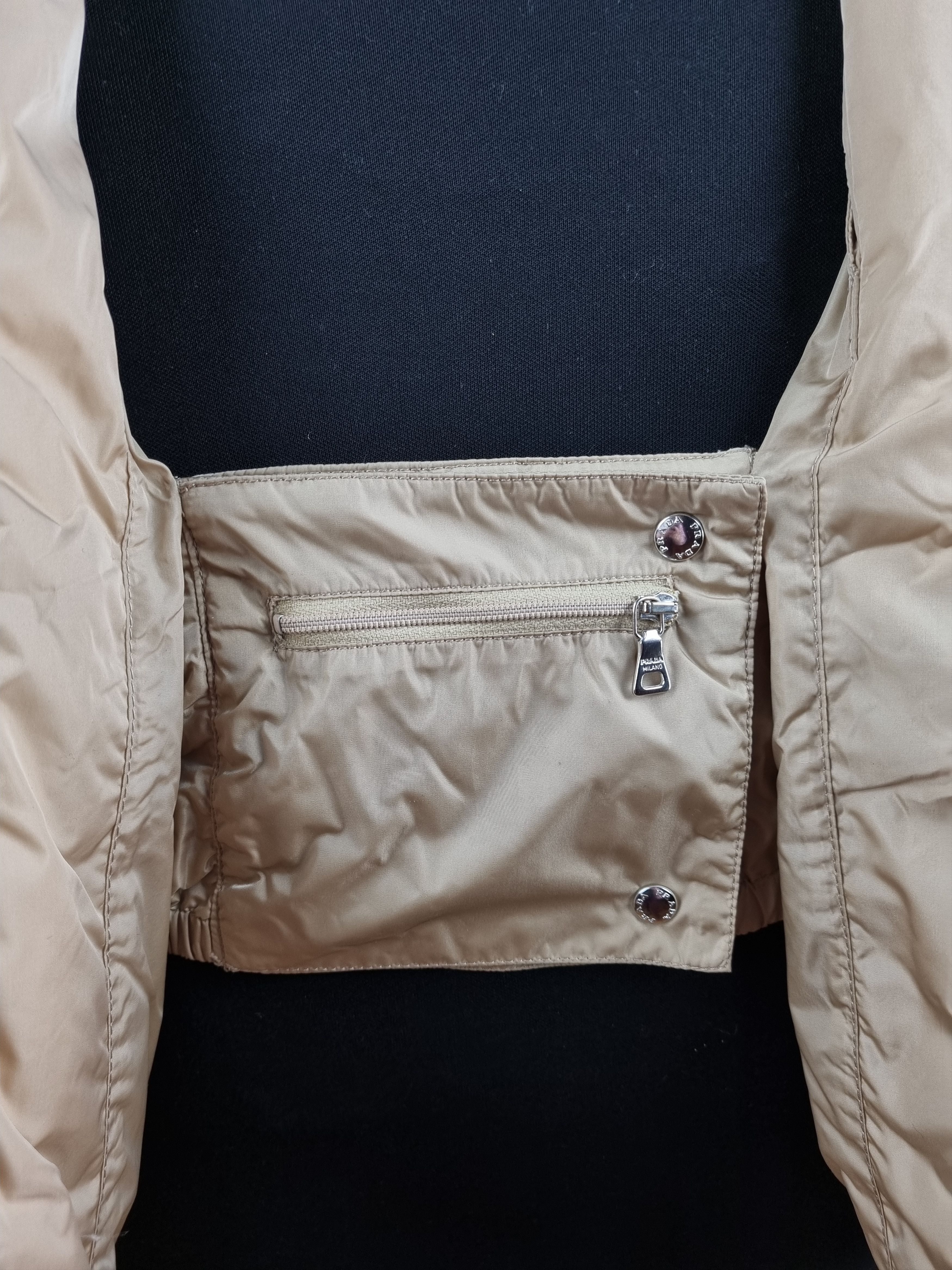 Prada 90s PRADA Gold Nylon Soft Fabrics Vintage Jacket Size M / US 6-8 / IT 42-44 - 16 Thumbnail