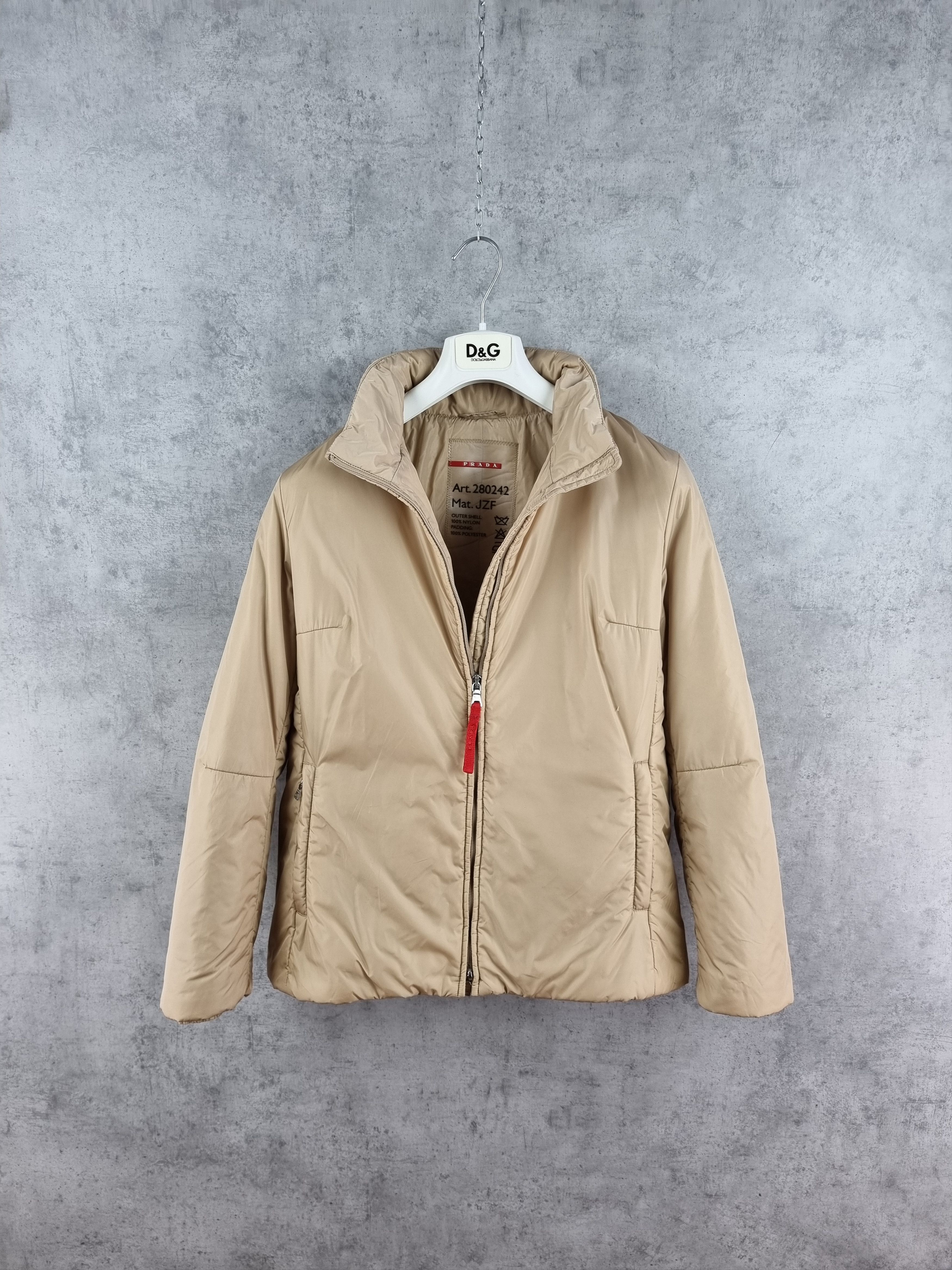 Prada 90s PRADA Gold Nylon Soft Fabrics Vintage Jacket Size M / US 6-8 / IT 42-44 - 2 Thumbnail