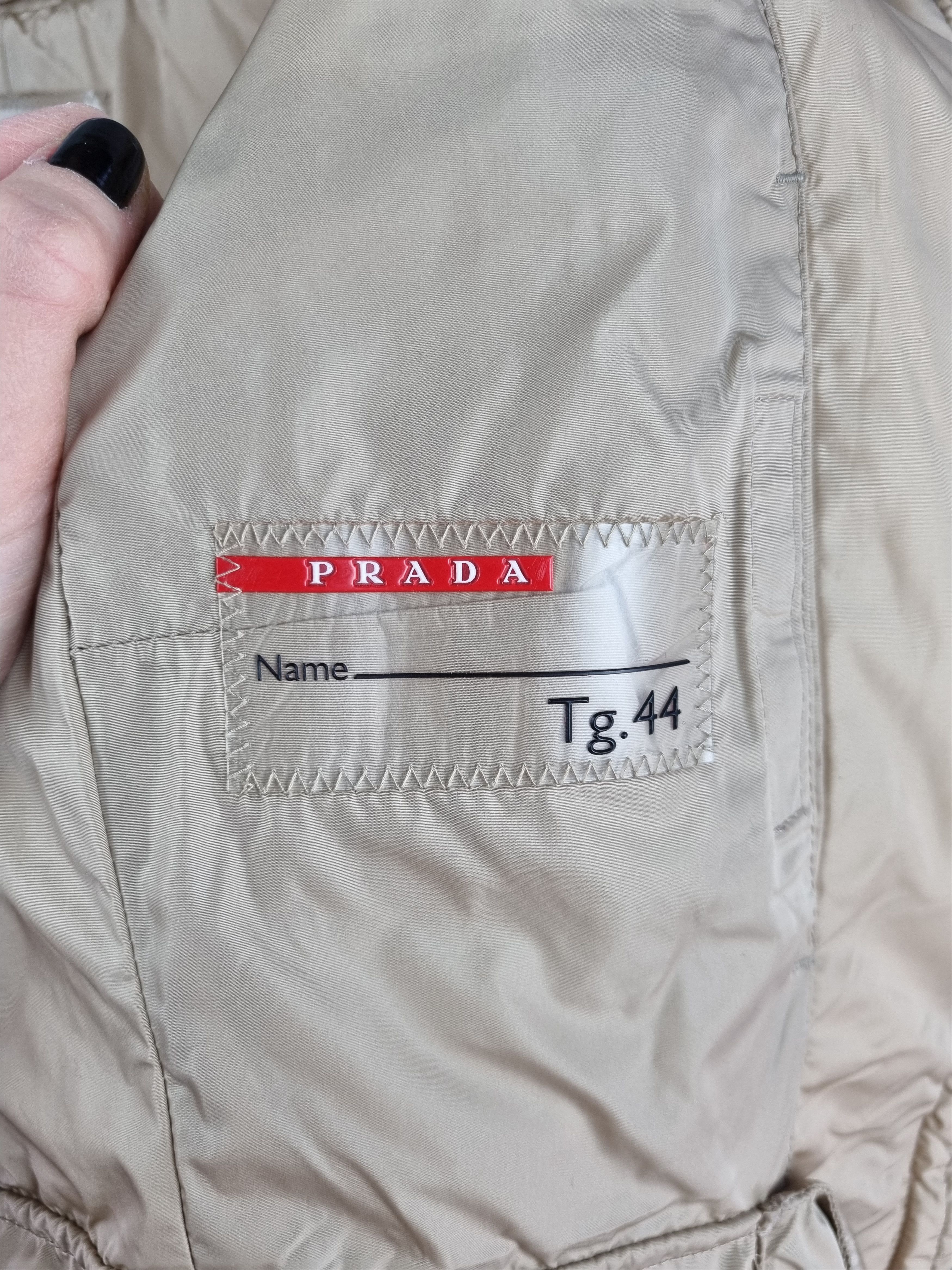 Prada 90s PRADA Gold Nylon Soft Fabrics Vintage Jacket Size M / US 6-8 / IT 42-44 - 11 Thumbnail