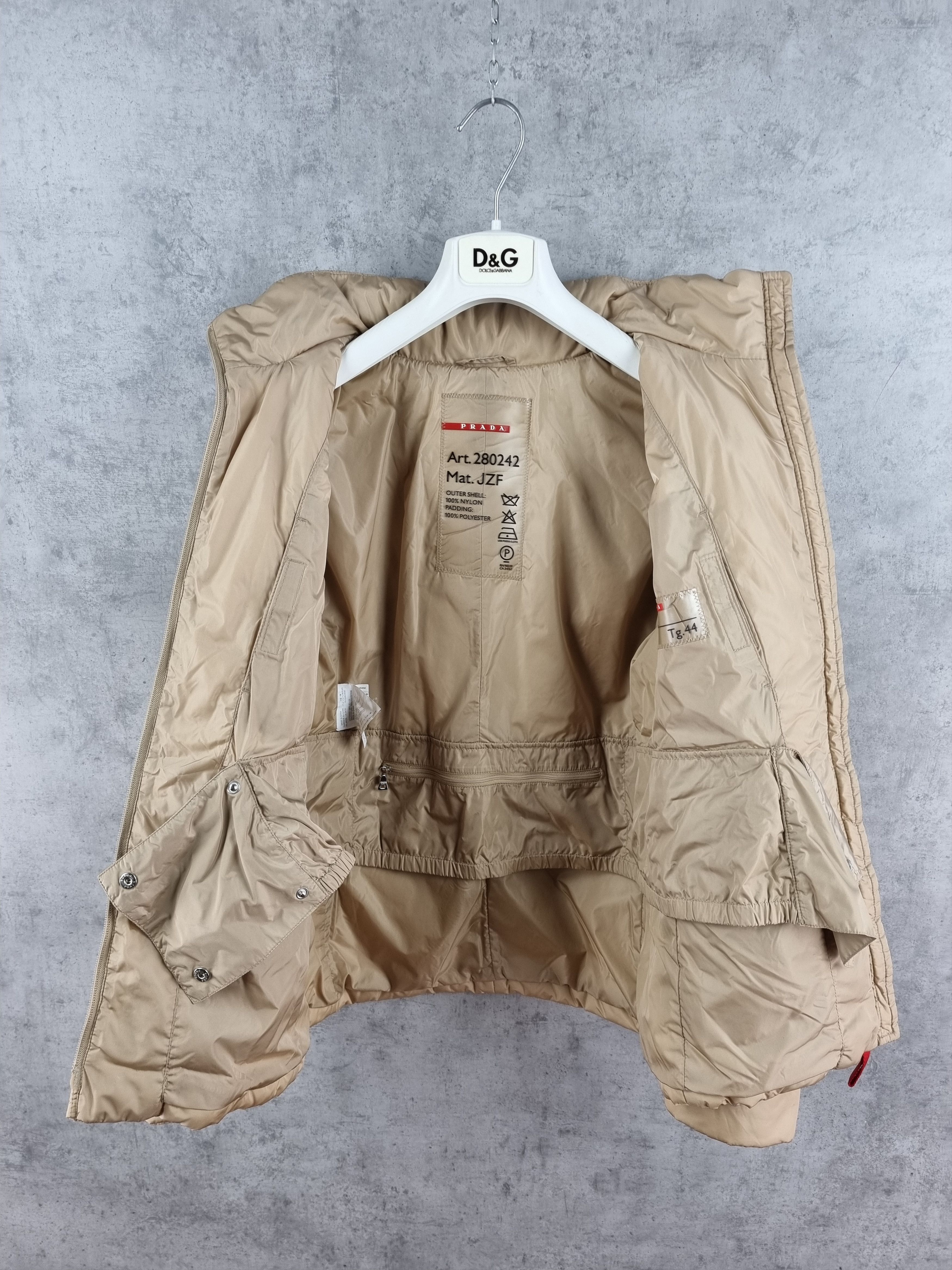 Prada 90s PRADA Gold Nylon Soft Fabrics Vintage Jacket Size M / US 6-8 / IT 42-44 - 6 Thumbnail