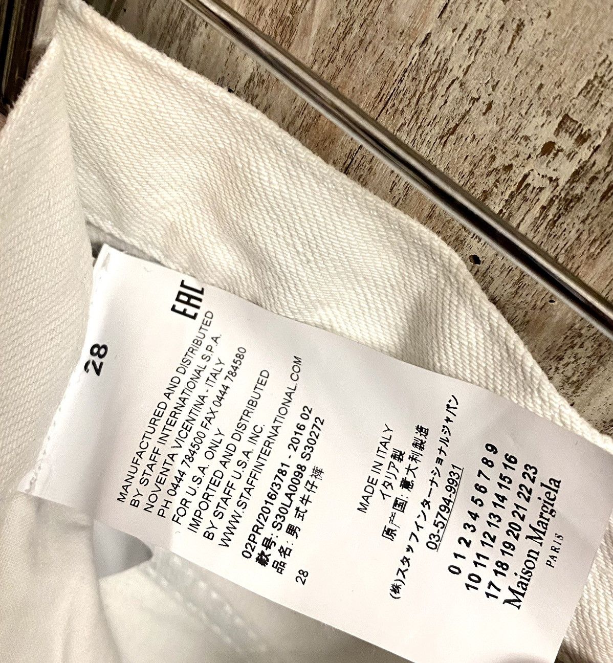 Maison Margiela margiela polaroïd print slim denim pants runway ss 2016 Size US 28 / EU 44 - 3 Thumbnail