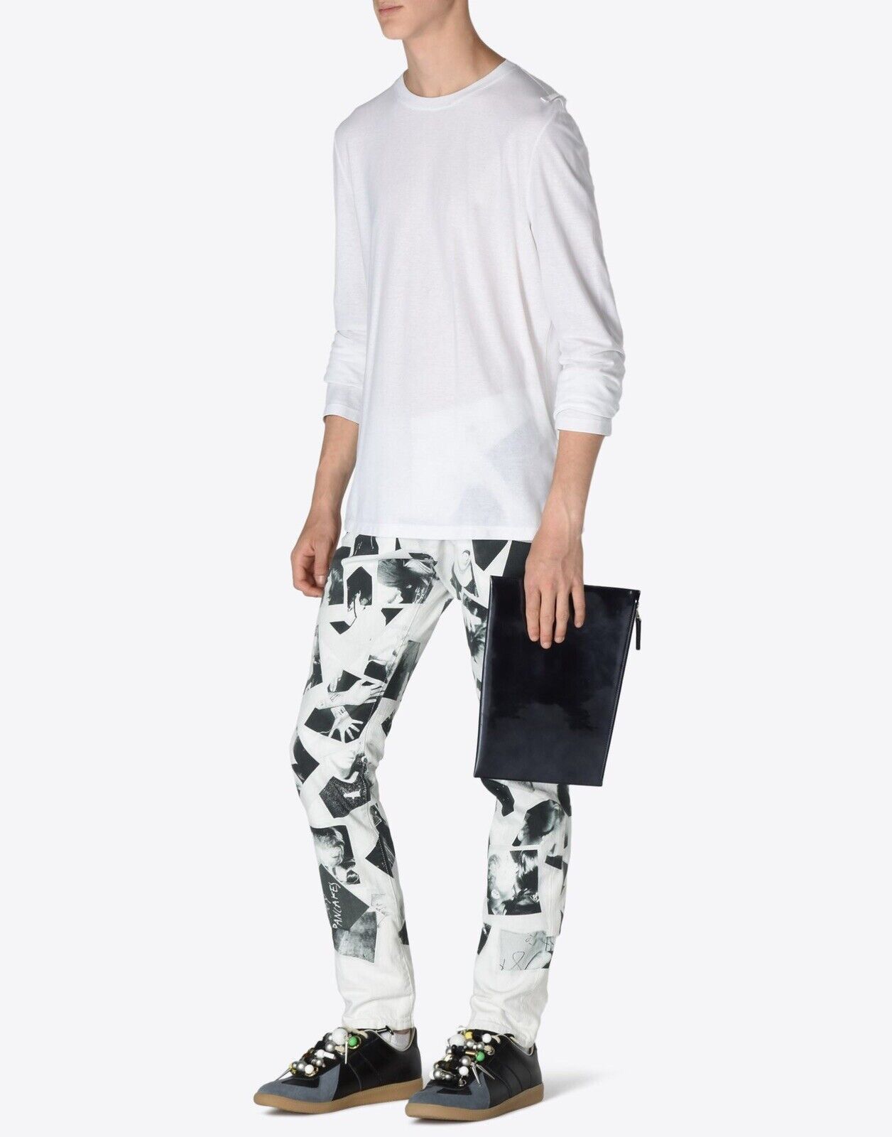 Maison Margiela margiela polaroïd print slim denim pants runway ss 2016 Size US 28 / EU 44 - 13 Thumbnail
