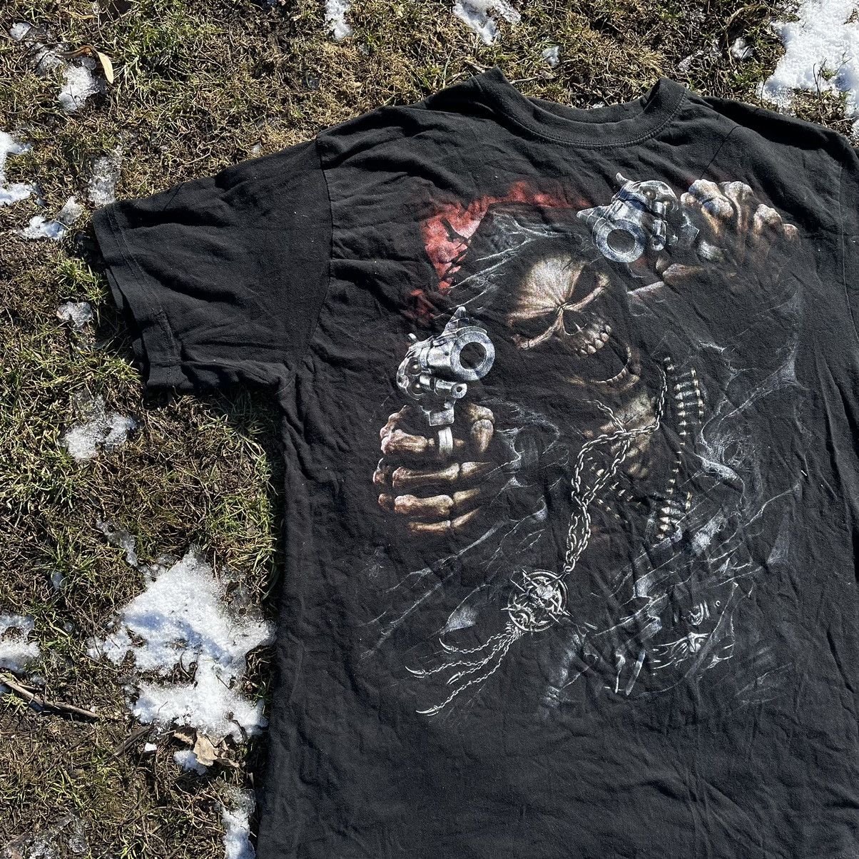 Band Tees Vintage 90s 666 Skulls Sexy Vamp Dead Face Horror Tee 90s Size US XL / EU 56 / 4 - 3 Thumbnail