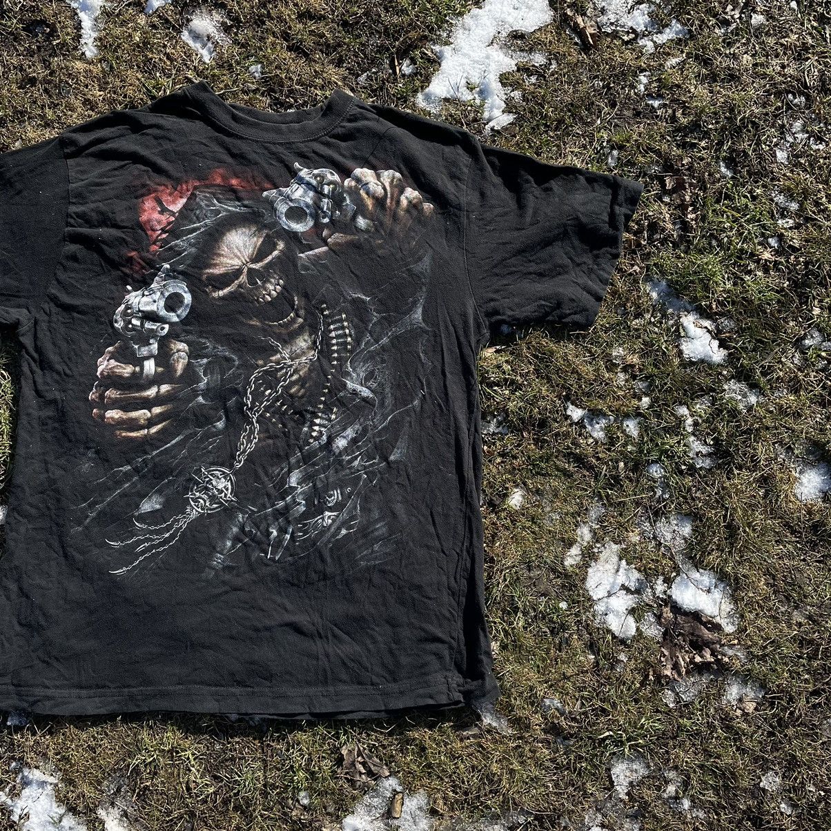 Band Tees Vintage 90s 666 Skulls Sexy Vamp Dead Face Horror Tee 90s Size US XL / EU 56 / 4 - 2 Thumbnail