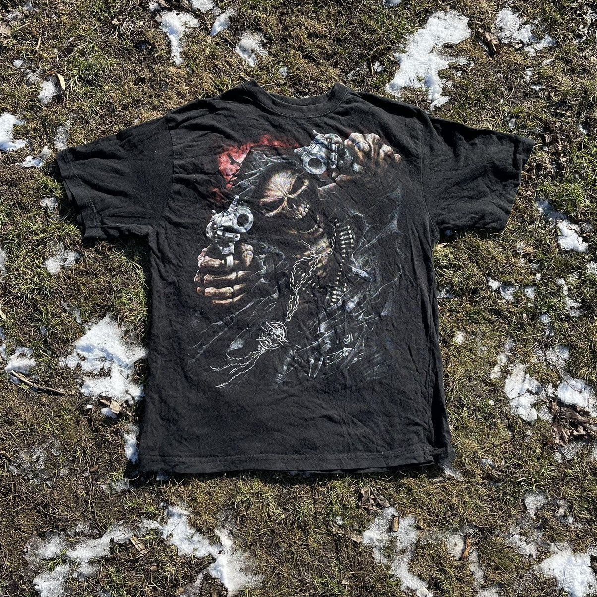 Band Tees Vintage 90s 666 Skulls Sexy Vamp Dead Face Horror Tee 90s Size US XL / EU 56 / 4 - 1 Thumbnail