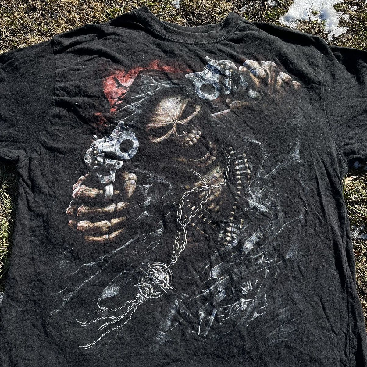Band Tees Vintage 90s 666 Skulls Sexy Vamp Dead Face Horror Tee 90s Size US XL / EU 56 / 4 - 4 Thumbnail