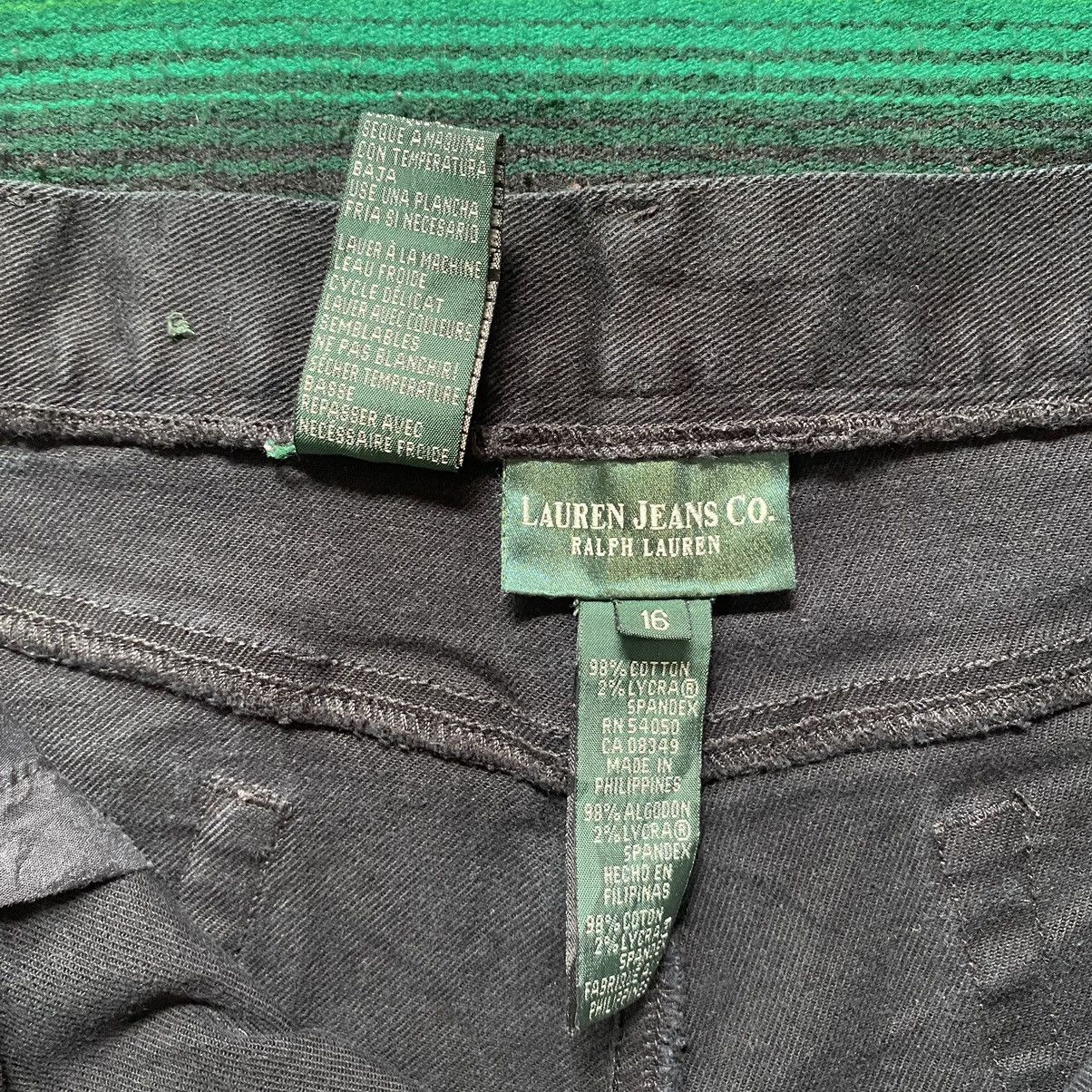 Ralph Lauren Vintage Lauren Jeans Co. Black Denim Size US 36 / EU 52 - 10 Thumbnail