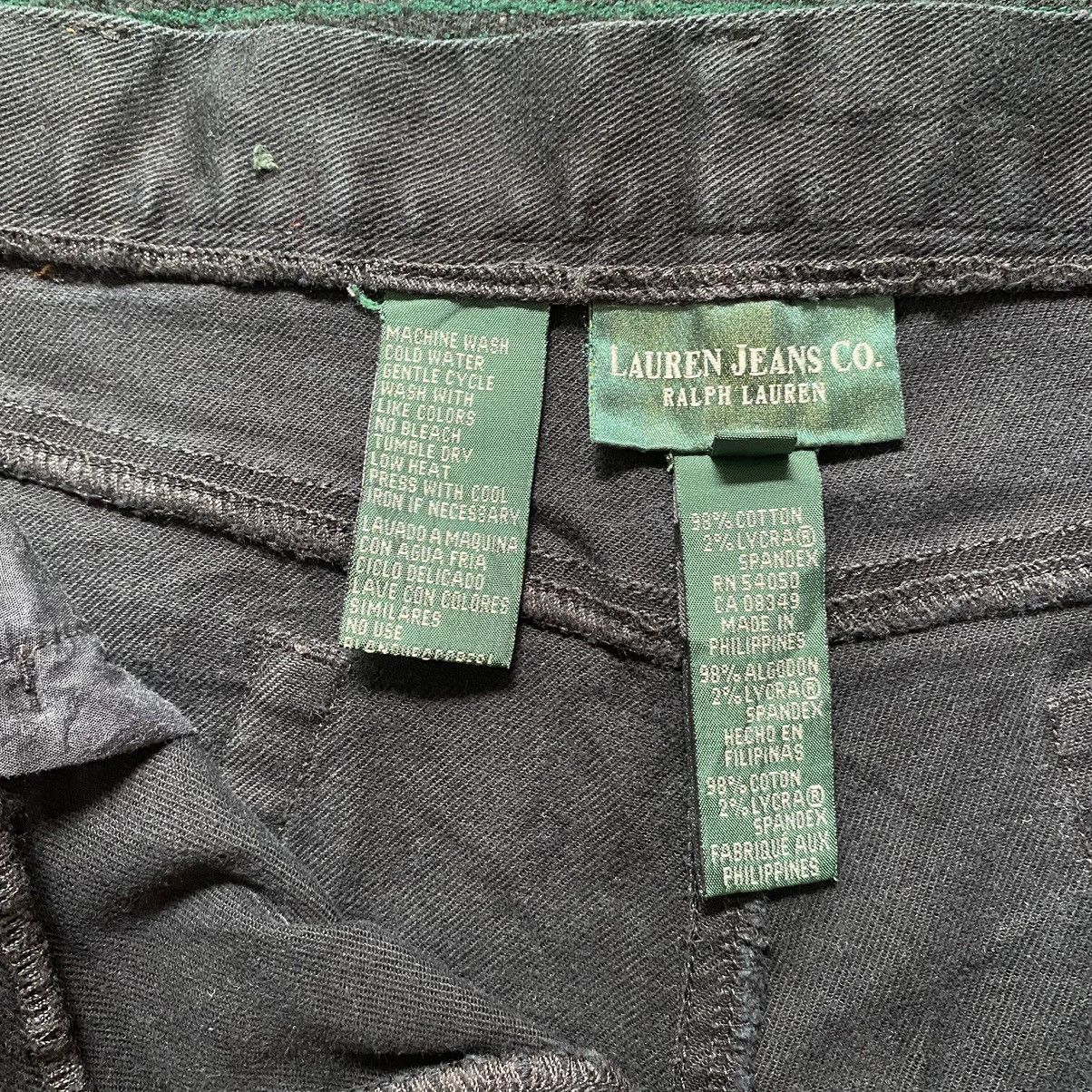 Ralph Lauren Vintage Lauren Jeans Co. Black Denim Size US 36 / EU 52 - 9 Thumbnail