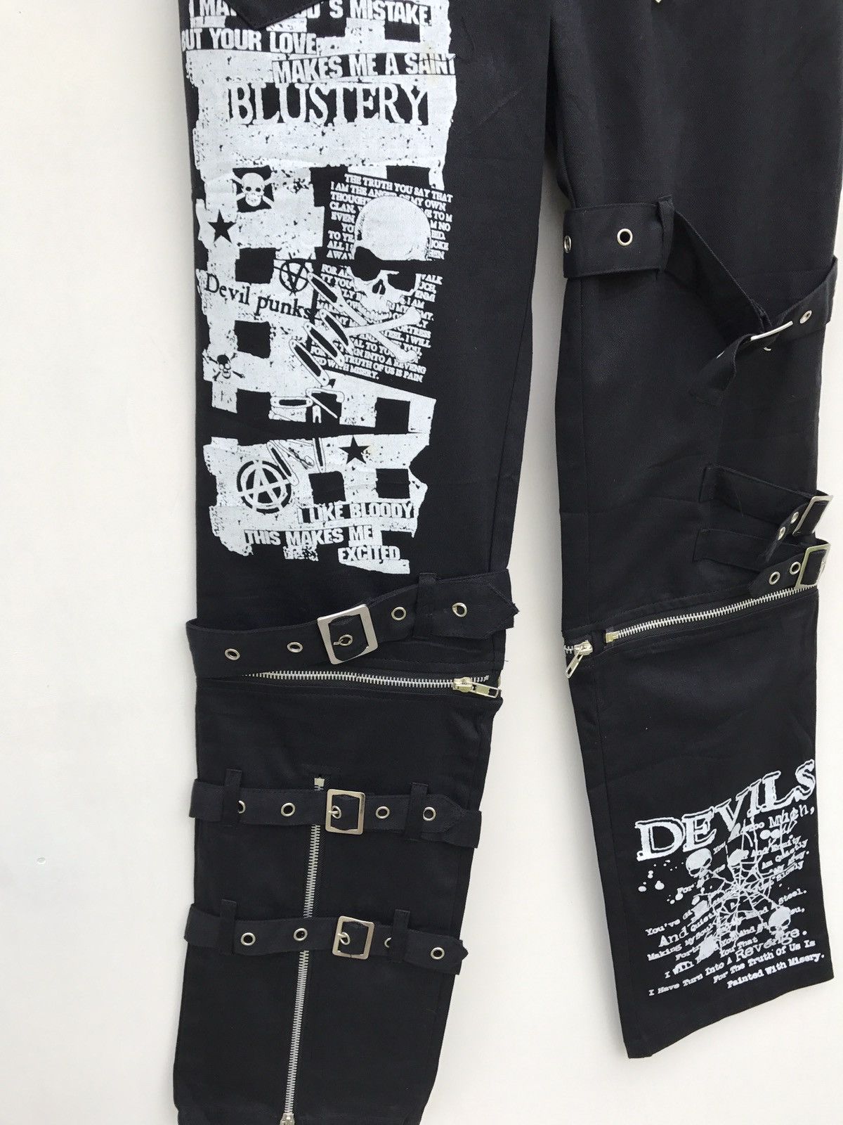 Japanese Brand GLP Punk Bondage Pants Fashion Parachute Casual Pants Size US 29 - 9 Thumbnail
