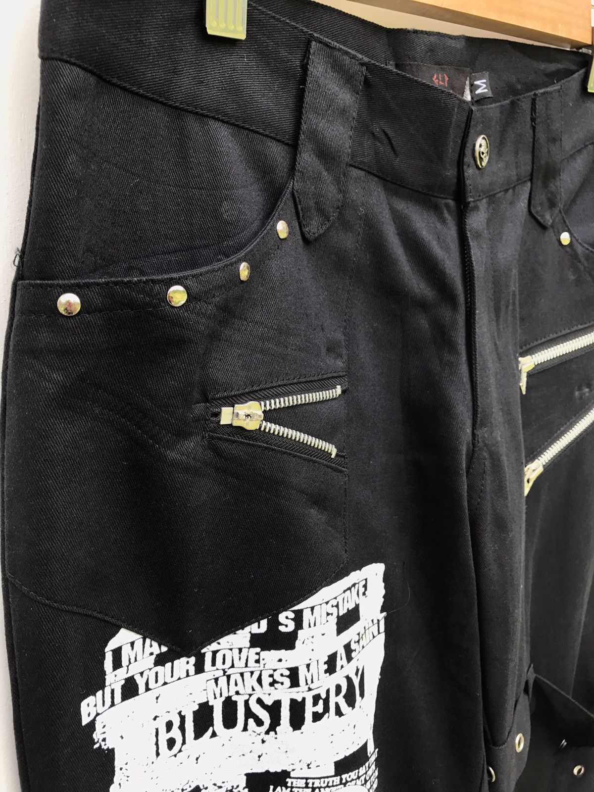 Japanese Brand GLP Punk Bondage Pants Fashion Parachute Casual Pants Size US 29 - 7 Thumbnail