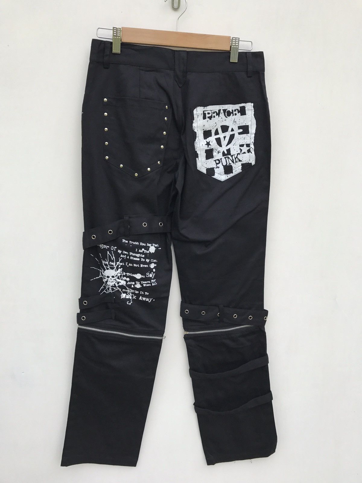 Japanese Brand GLP Punk Bondage Pants Fashion Parachute Casual Pants Size US 29 - 8 Thumbnail