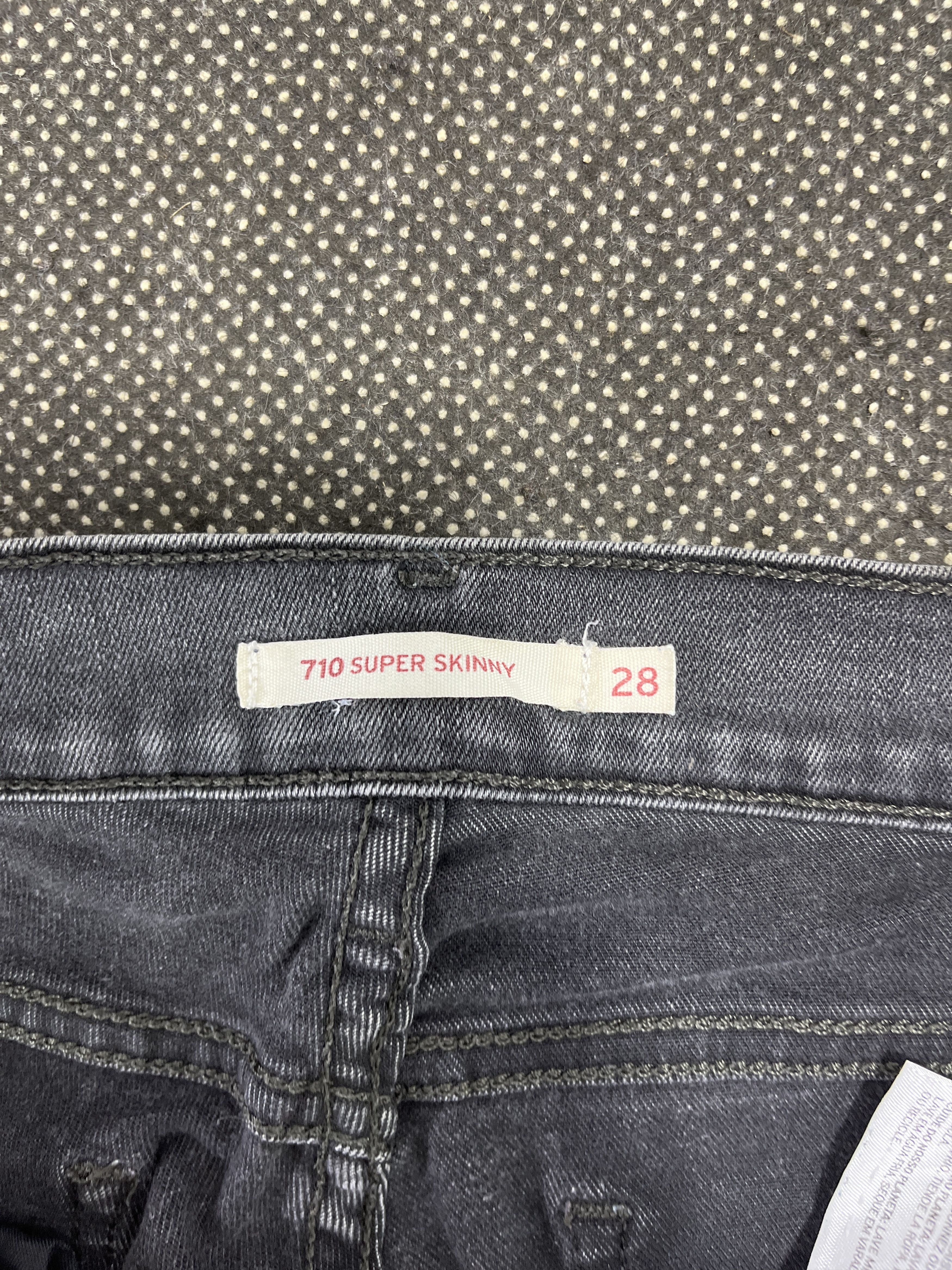 Levi's × Vintage Vintage Levis 710 Super Skinny Jeans JP099 Size 28" / US 6 / IT 42 - 6 Thumbnail