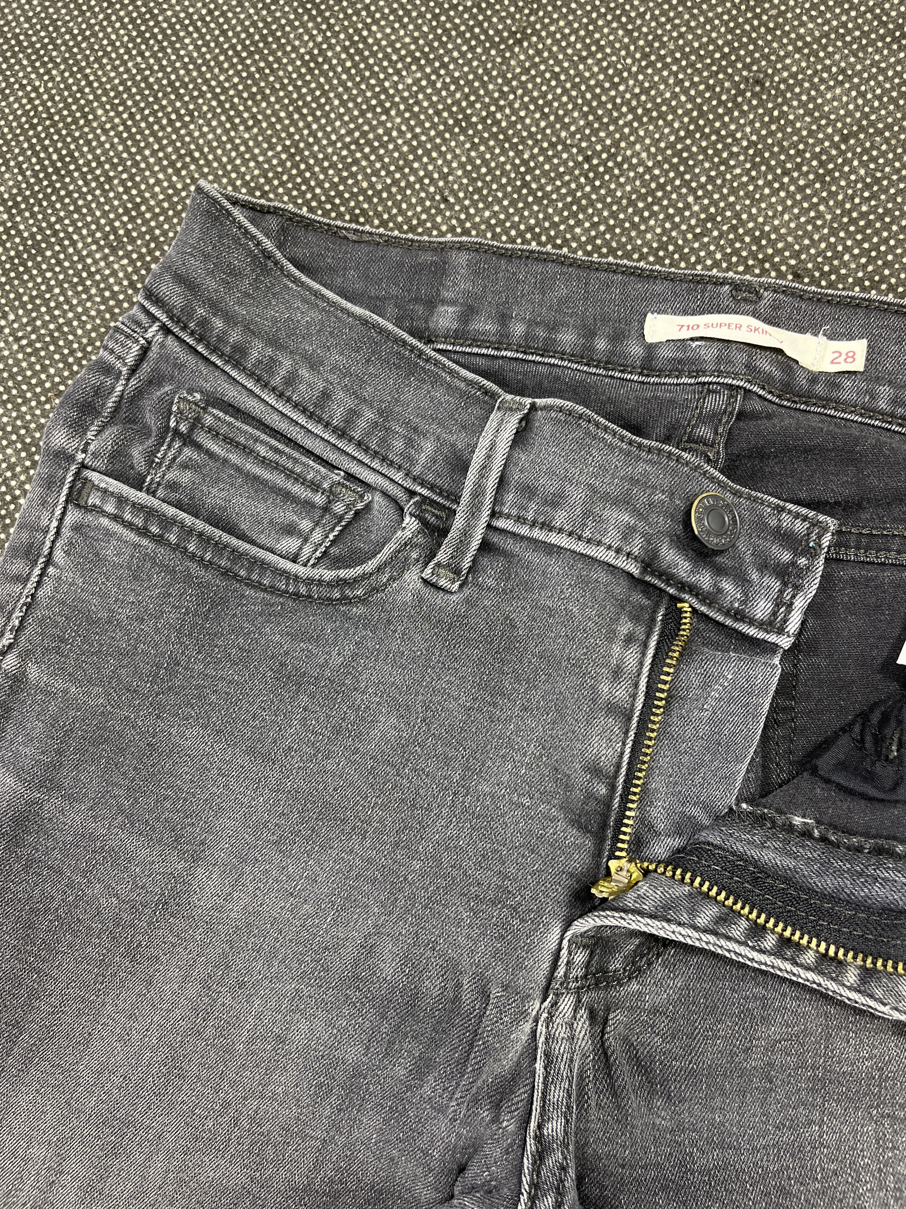 Levi's × Vintage Vintage Levis 710 Super Skinny Jeans JP099 Size 28" / US 6 / IT 42 - 9 Thumbnail