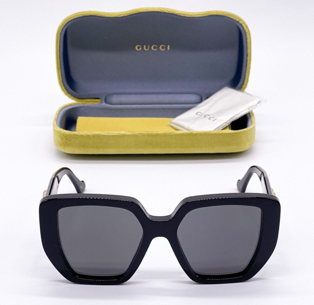 Gucci NEW GUCCI GG0956S 001 GUCCI SUNGLASSES GG0956S BLACK Size ONE SIZE - 3 Thumbnail