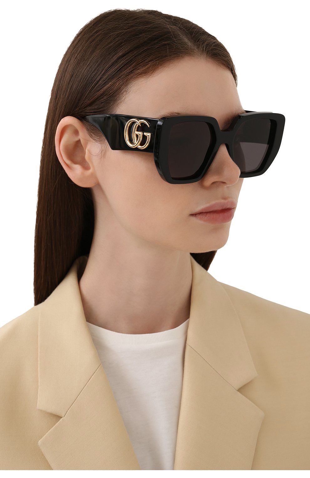 Gucci NEW GUCCI GG0956S 001 GUCCI SUNGLASSES GG0956S BLACK Size ONE SIZE - 6 Thumbnail