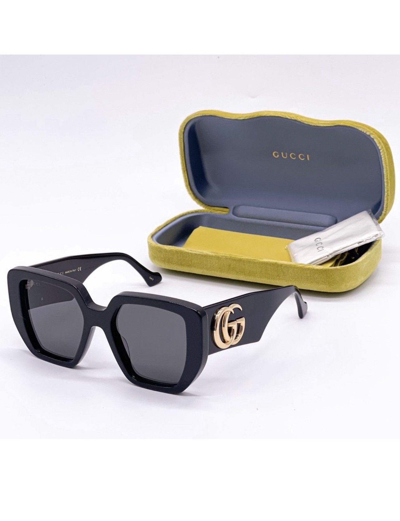 Gucci NEW GUCCI GG0956S 001 GUCCI SUNGLASSES GG0956S BLACK Size ONE SIZE - 2 Thumbnail
