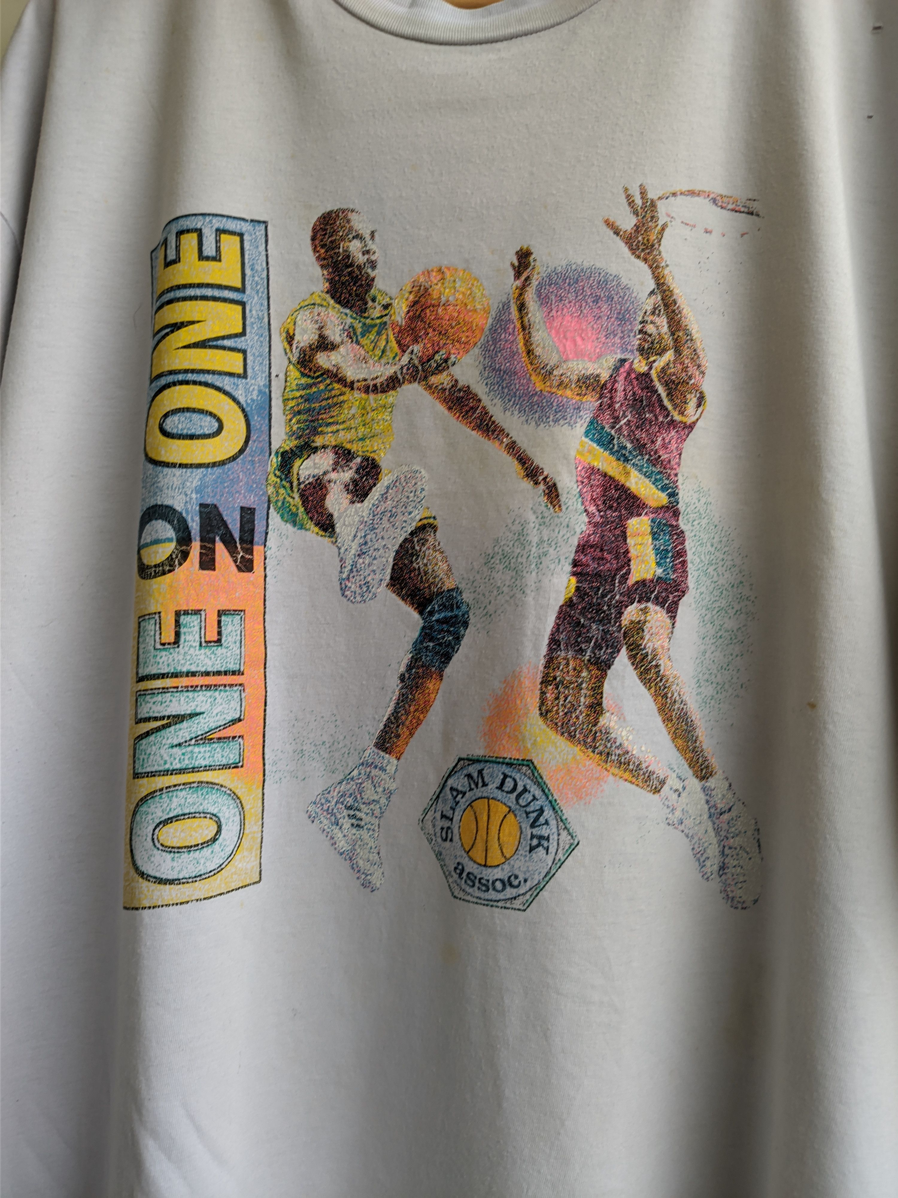 Vintage Vintage "One on one" Slam Dunk assoc. T-Shirt Size US L / EU 52-54 / 3 - 2 Thumbnail