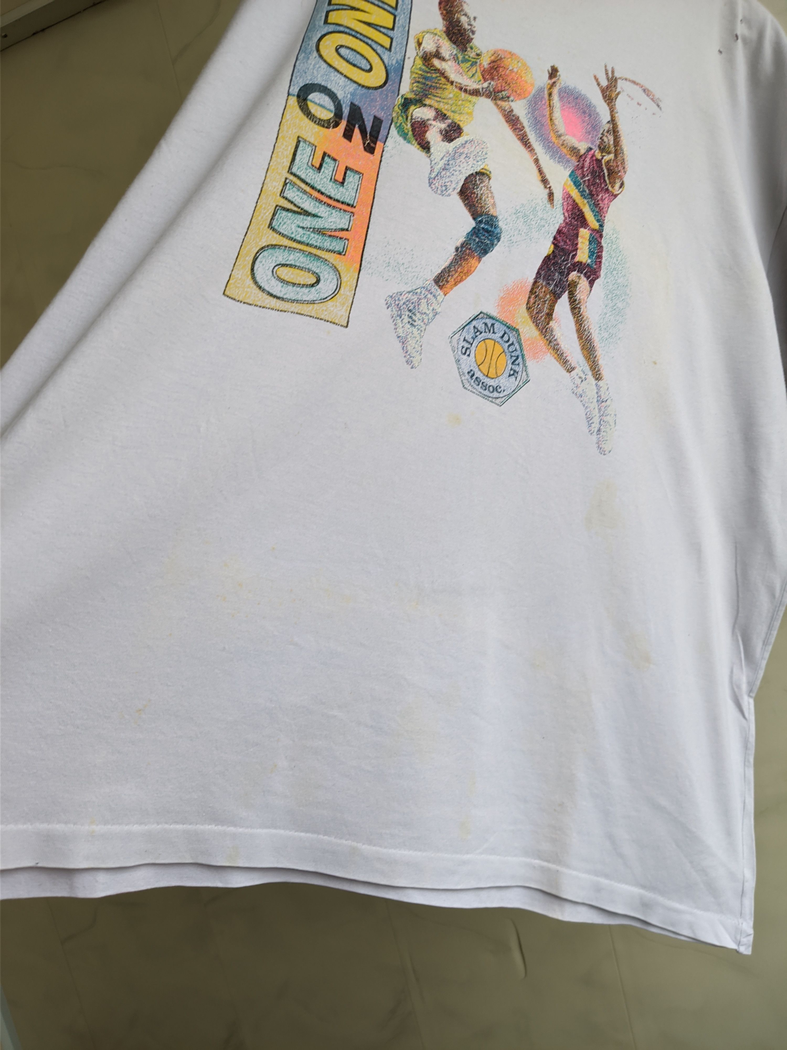Vintage Vintage "One on one" Slam Dunk assoc. T-Shirt Size US L / EU 52-54 / 3 - 6 Thumbnail
