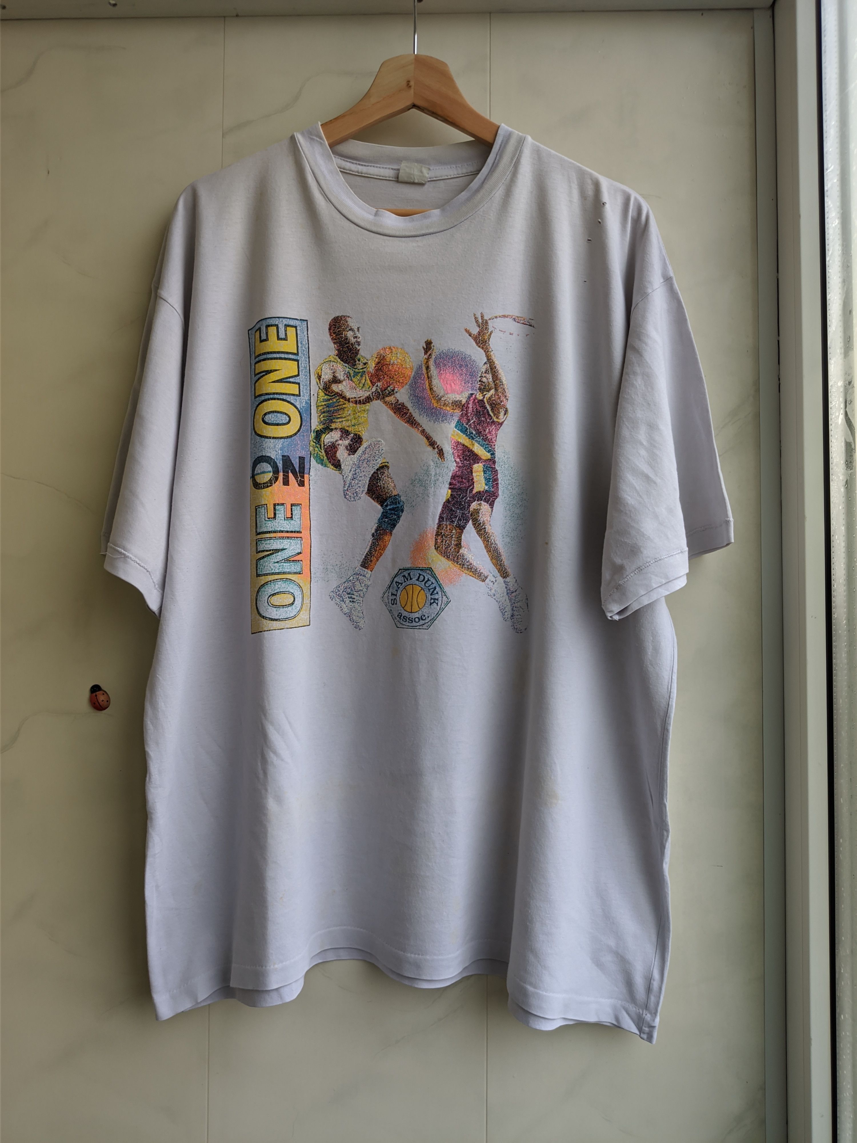Vintage Vintage "One on one" Slam Dunk assoc. T-Shirt Size US L / EU 52-54 / 3 - 1 Thumbnail