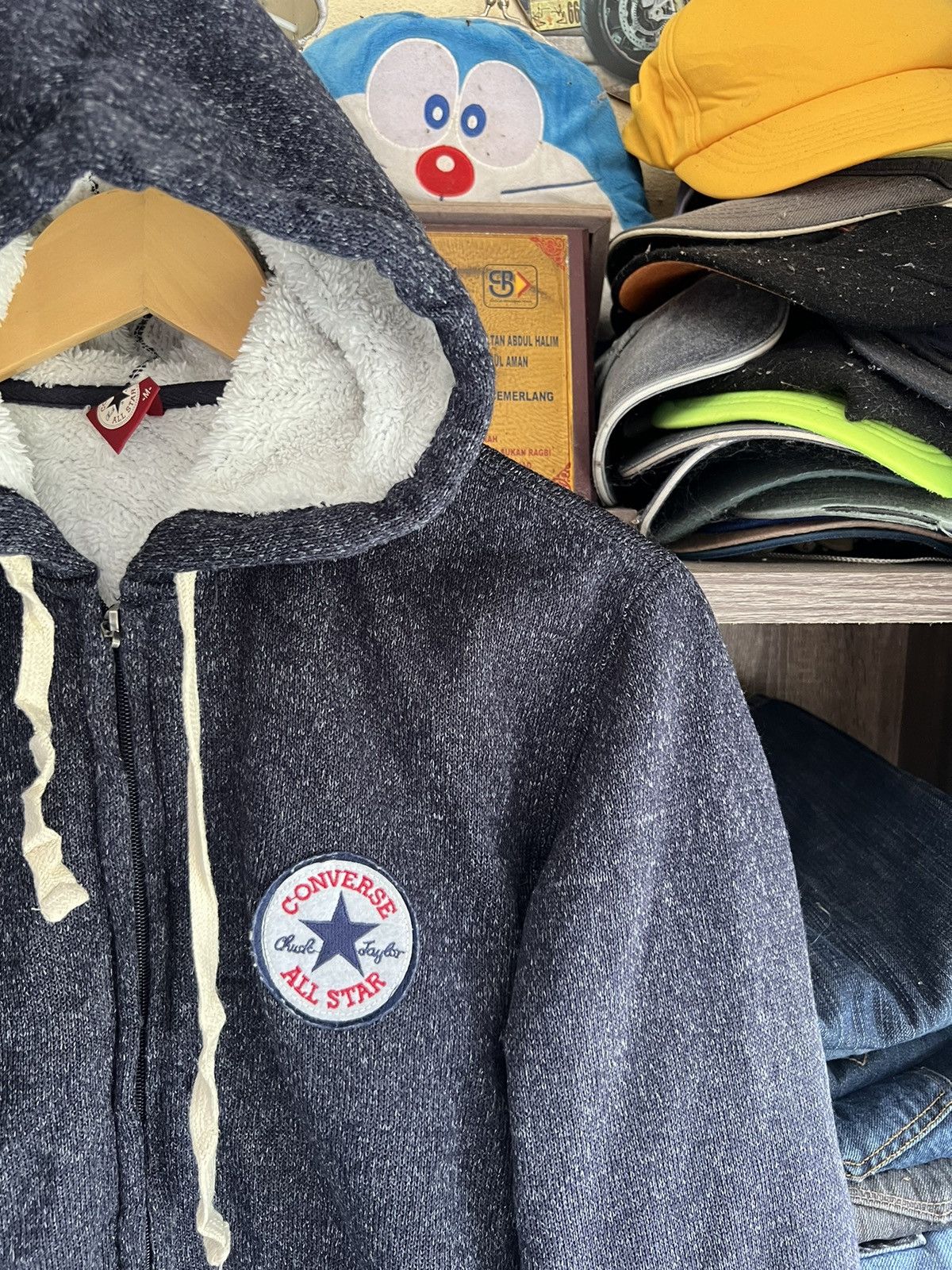 Converse 🔥Converse All Star Faux Fur Zipper Hoodie Size US S / EU 44-46 / 1 - 3 Thumbnail