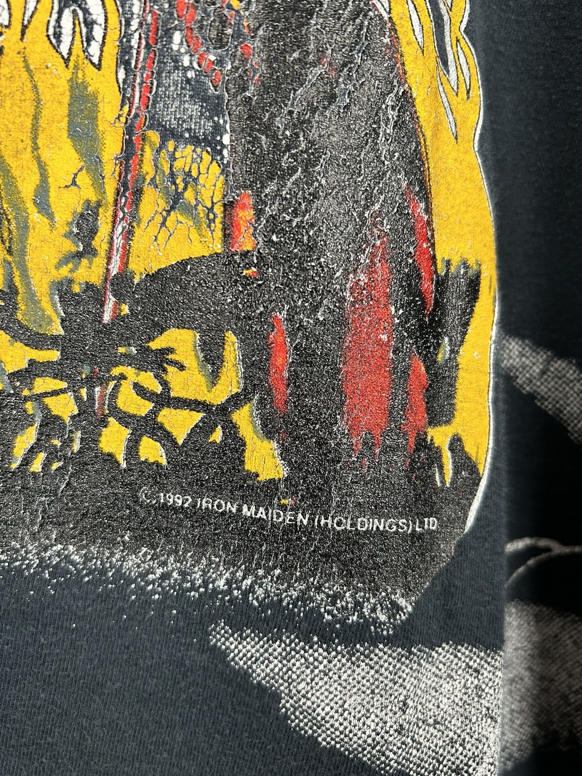 Band Tees Vintage Iron Maiden Overprint 1992 Mega Rare AOP 90s Metal Size US L / EU 52-54 / 3 - 13 Thumbnail