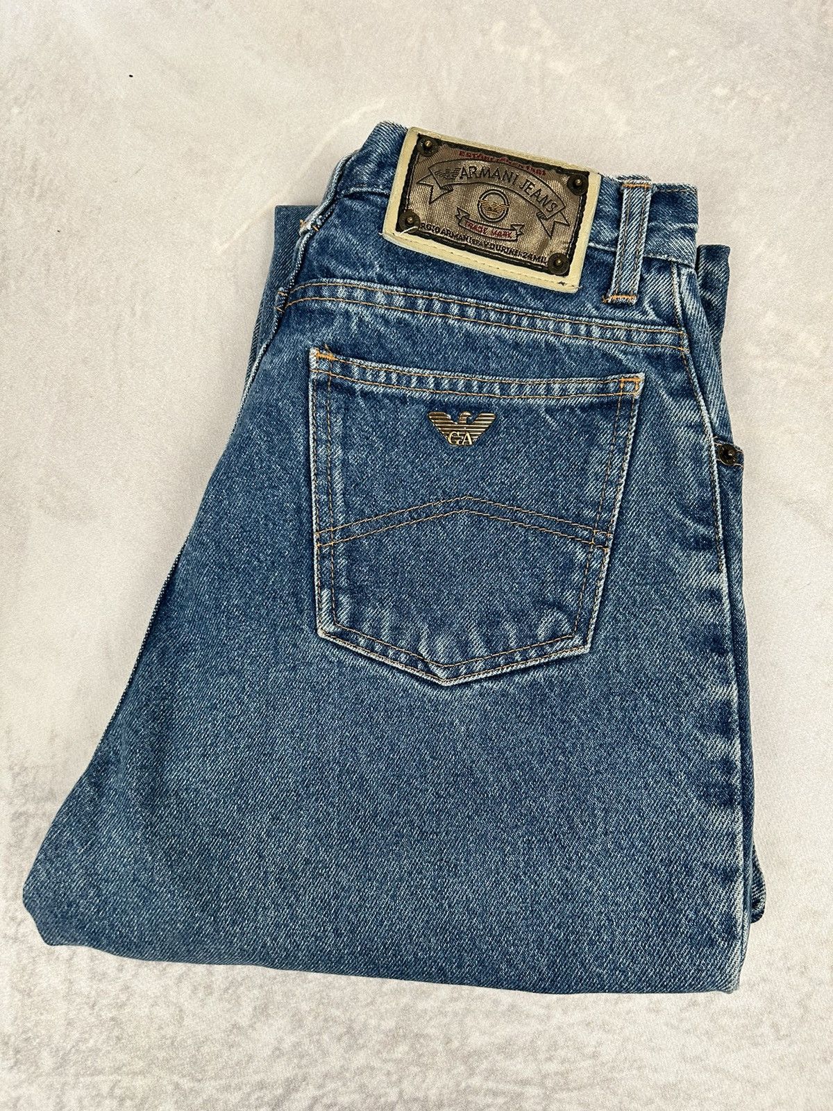 Armani Vintage Armani Jeans Denim 90s 80s Archival Punk Rock Size US 30 / EU 46 - 5 Thumbnail