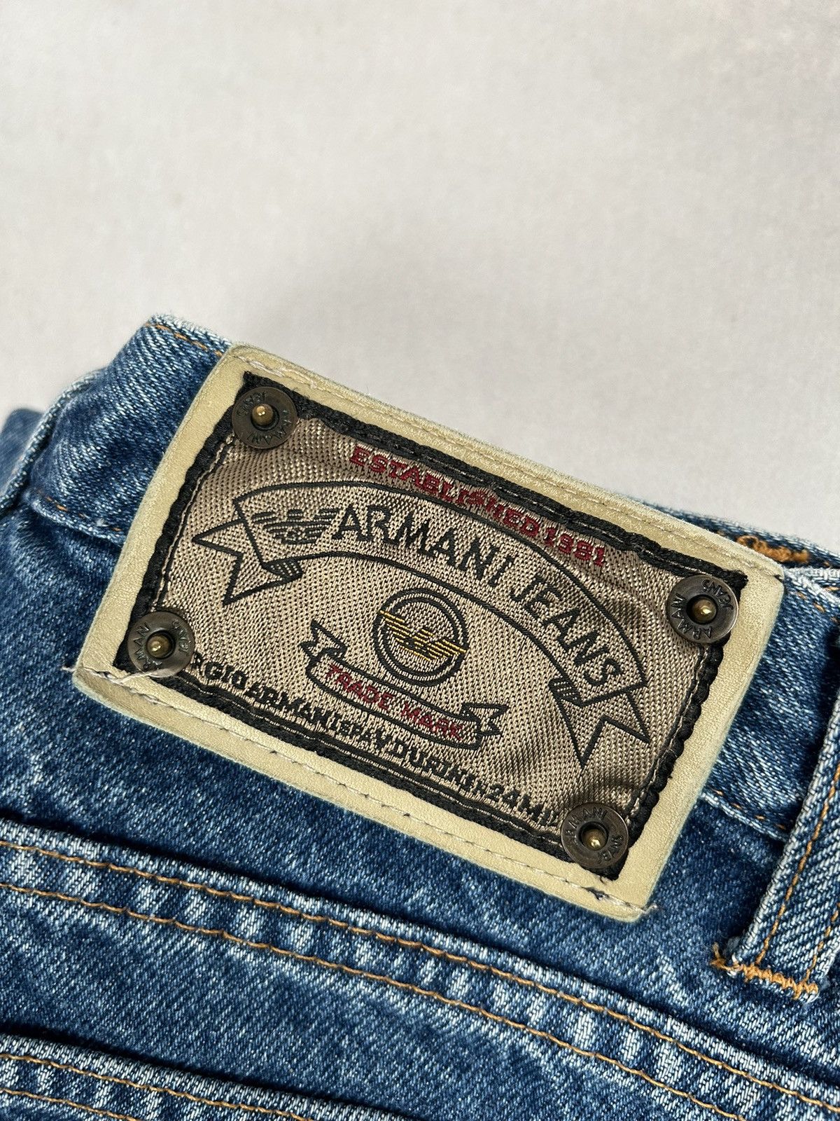 Armani Vintage Armani Jeans Denim 90s 80s Archival Punk Rock Size US 30 / EU 46 - 6 Thumbnail