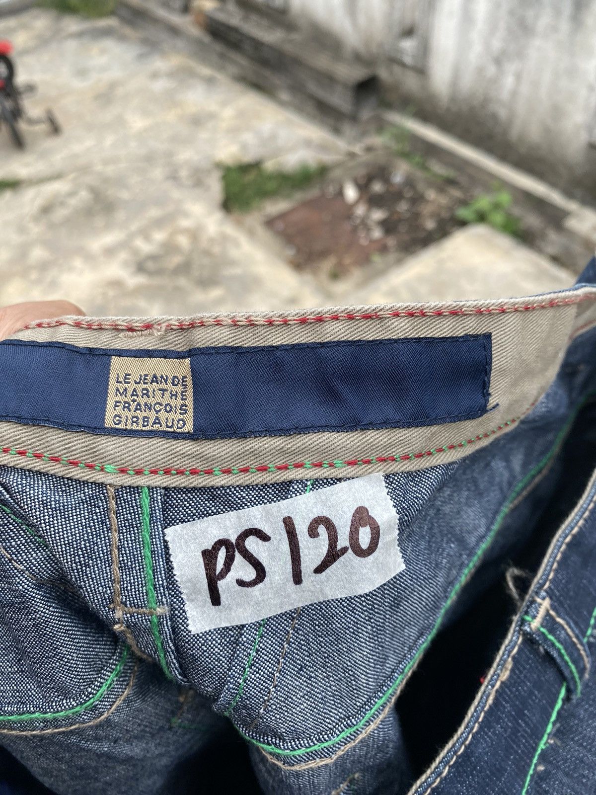 Marithe + Francois Girbaud Marithe Francois Girbaud Overprint Denim Pant Size US 42 / EU 58 - 8 Thumbnail