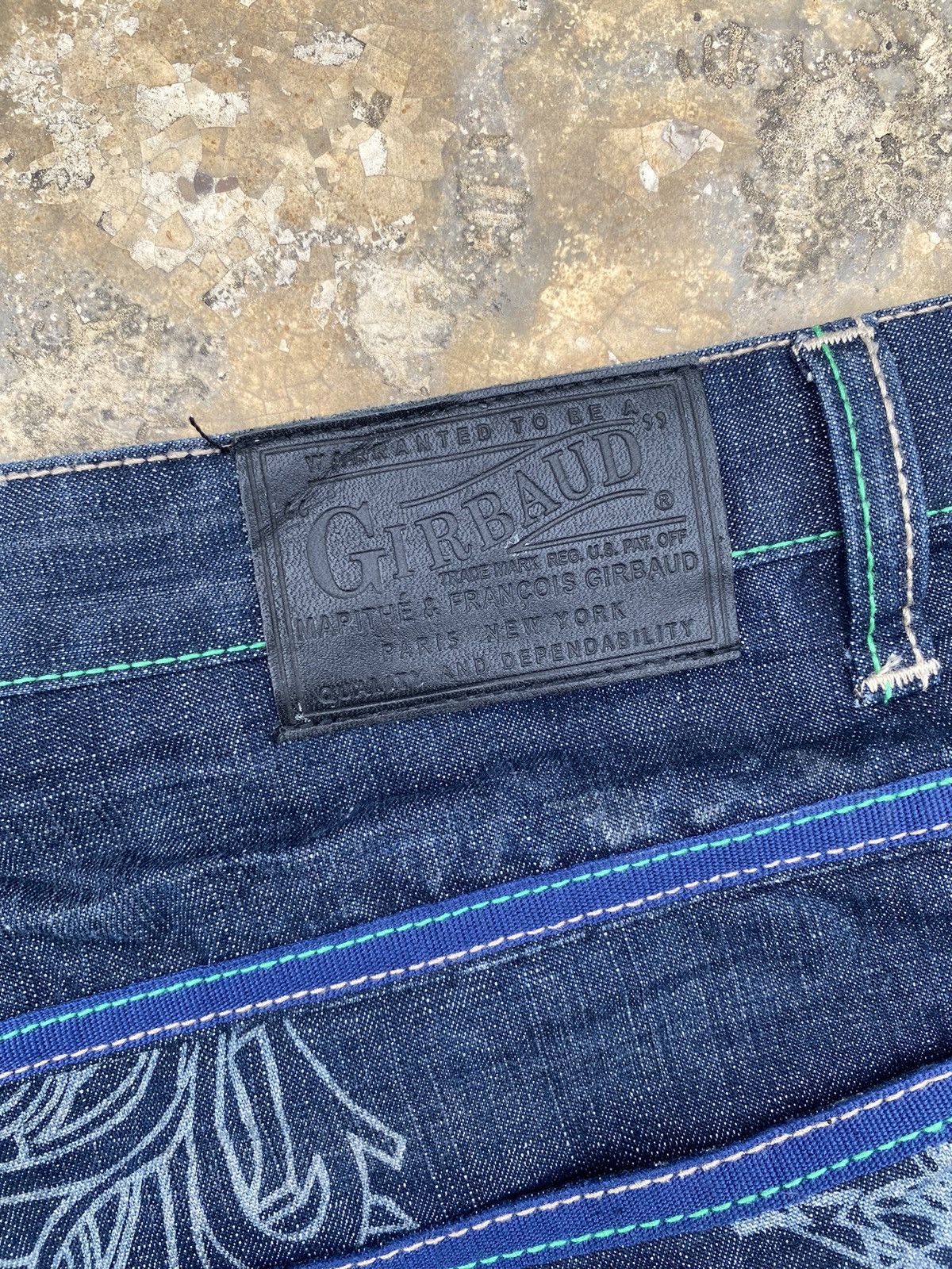 Marithe + Francois Girbaud Marithe Francois Girbaud Overprint Denim Pant Size US 42 / EU 58 - 7 Thumbnail