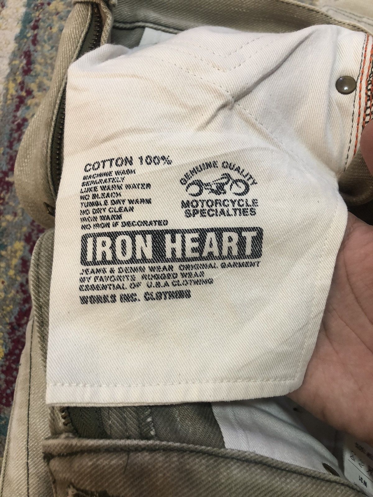 Iron Heart 🇯🇵 Iron Heart Cargo Riding Motorcycle Denim Pant Size US 31 - 10 Thumbnail