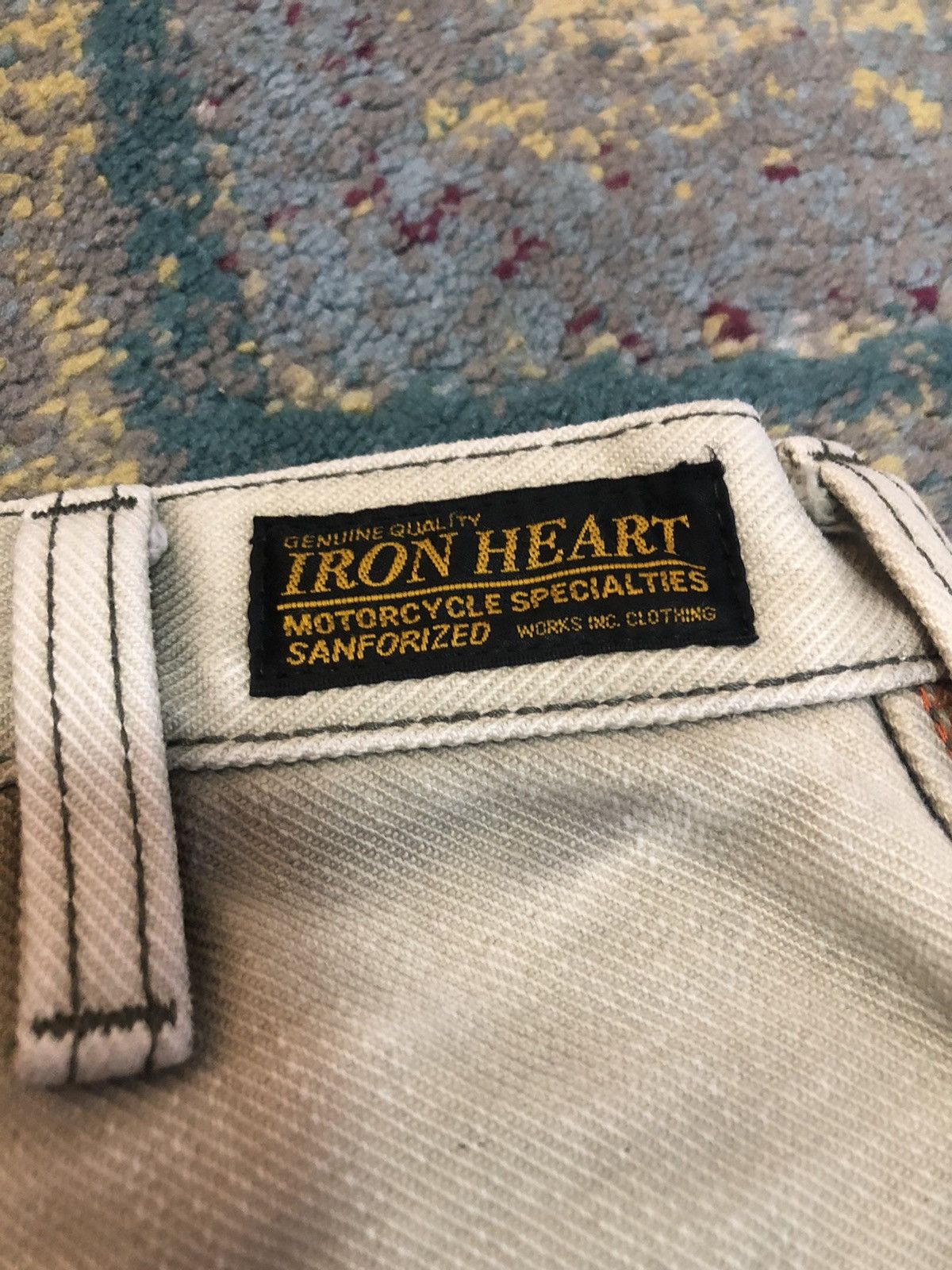 Iron Heart 🇯🇵 Iron Heart Cargo Riding Motorcycle Denim Pant Size US 31 - 13 Thumbnail