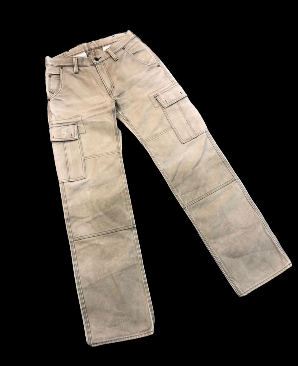 Iron Heart 🇯🇵 Iron Heart Cargo Riding Motorcycle Denim Pant Size US 31 - 3 Thumbnail