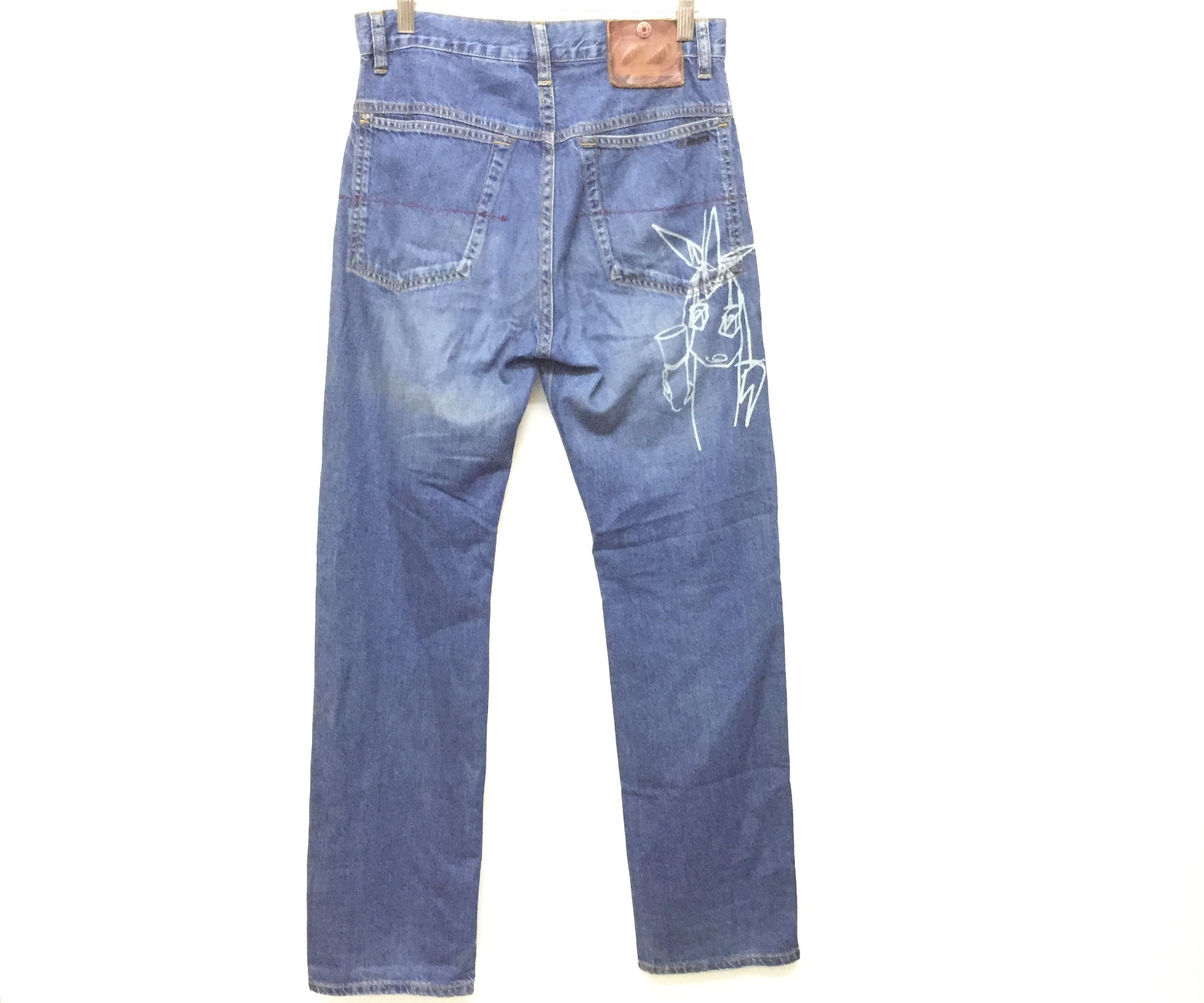Futura × Zoo York SS02 UNKLE logo denim Size US 29 - 3 Thumbnail