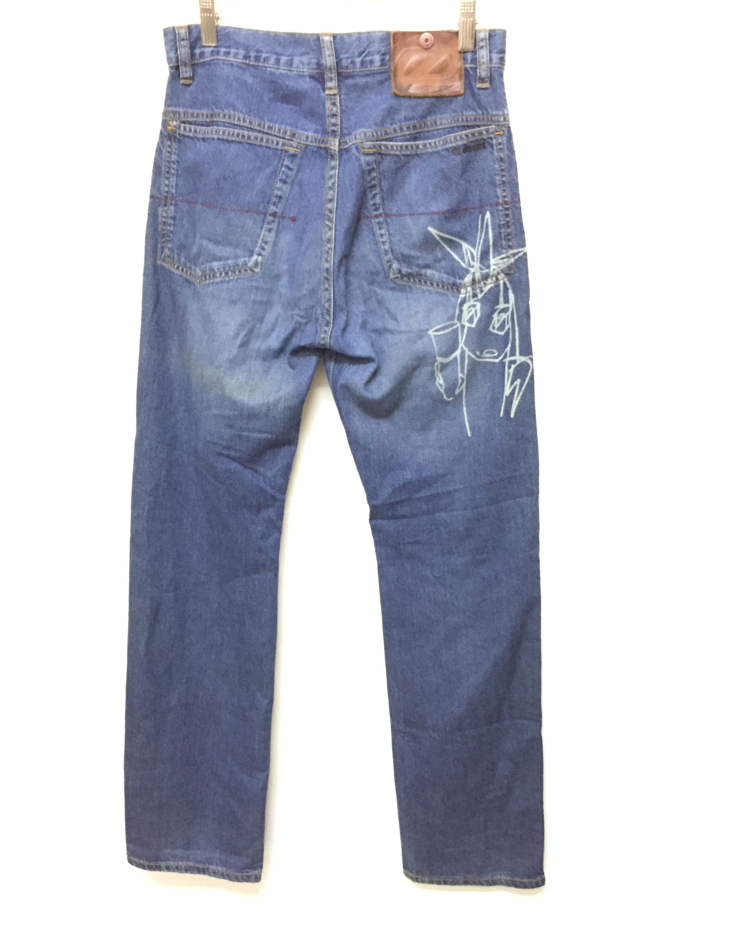 Futura × Zoo York SS02 UNKLE logo denim Size US 29 - 2 Thumbnail